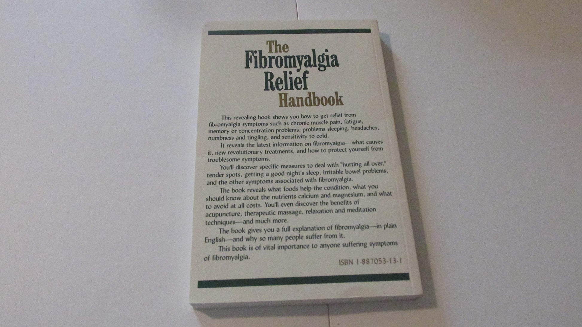 The Fibromyalgia Relief Handbook used book depot