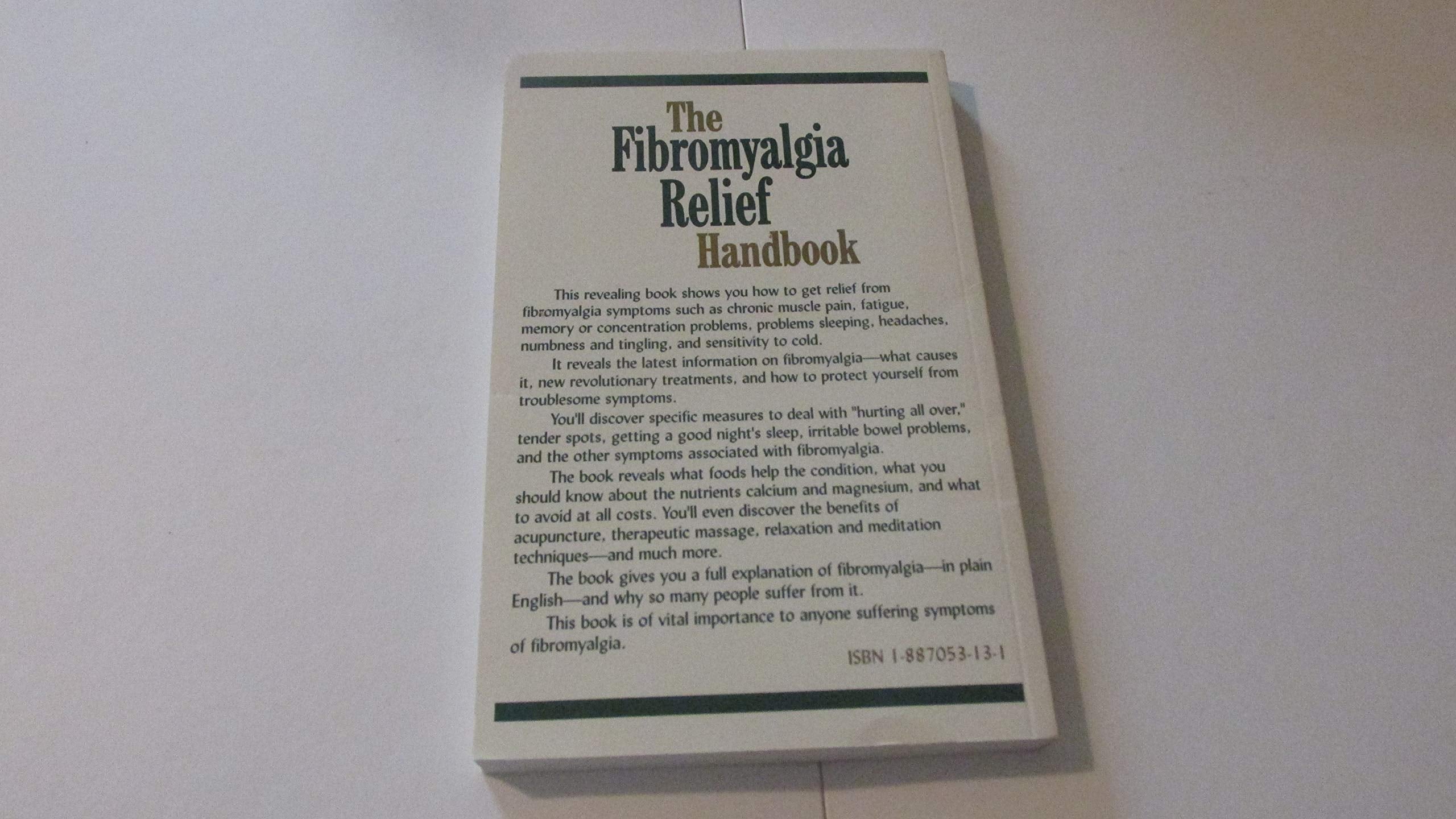 The Fibromyalgia Relief Handbook used book depot