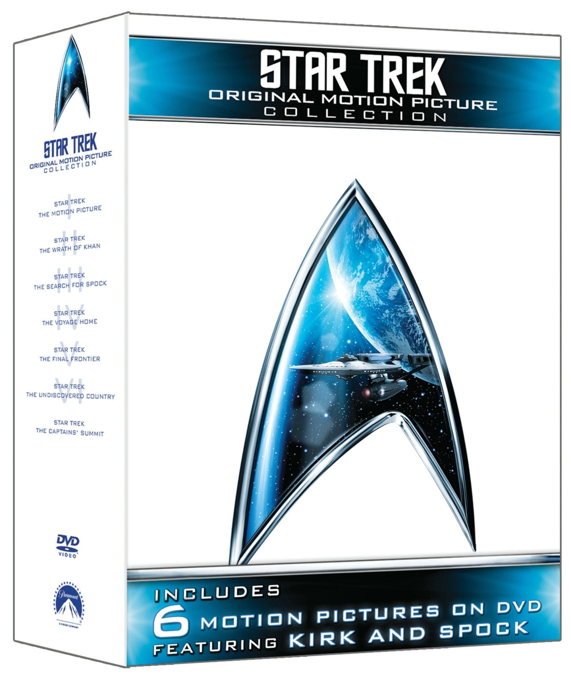 Star Trek: Original Motion Picture Collection (Star Trek I, II, III, IV, V, VI + The Captain's Summit Bonus Disc) used book depot