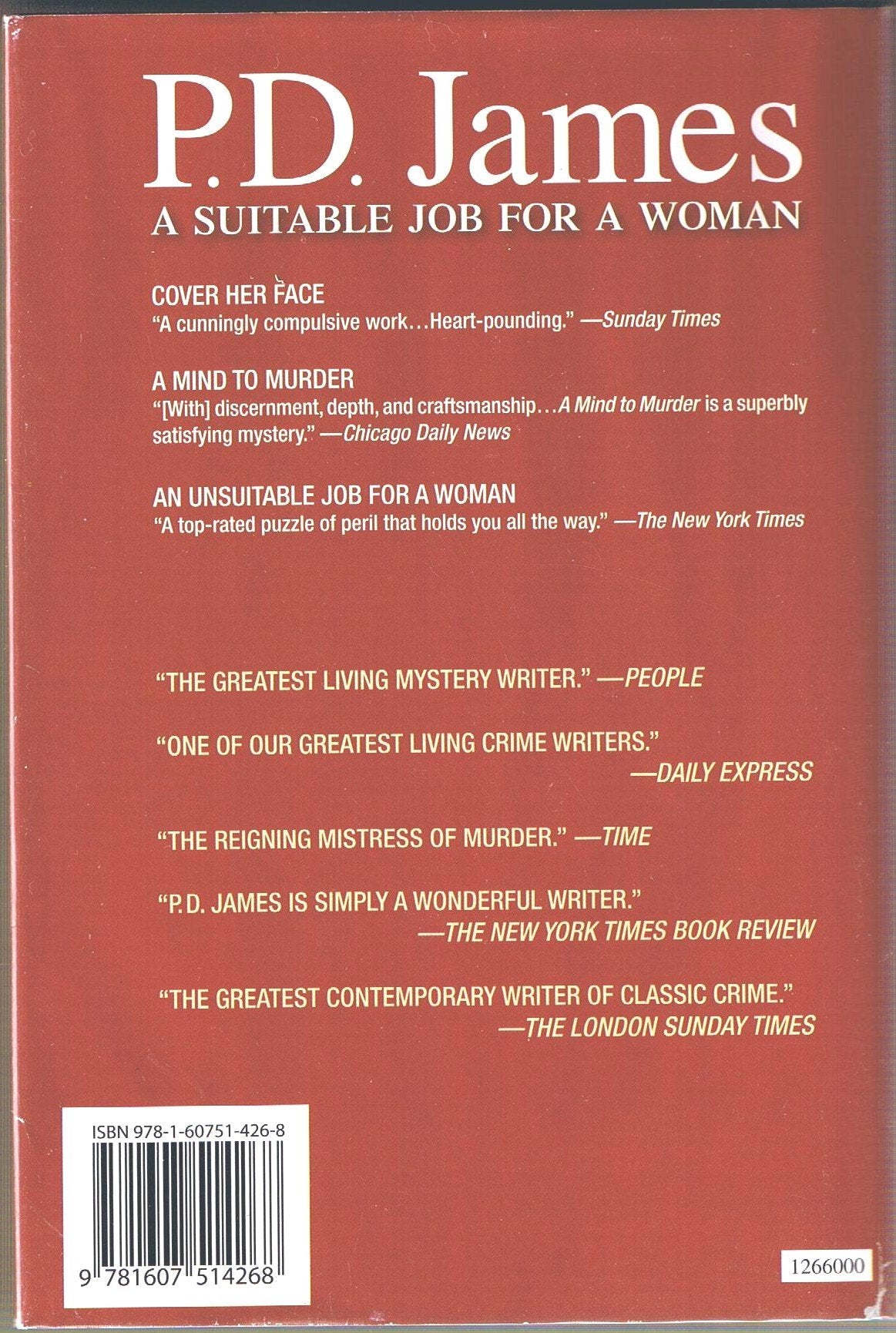 A Suitable Job for a Woman: Cover Her Face / A Mind to Murder / An Unsuitable Job for a Woman (Lost Classics Omnibus) used book depot