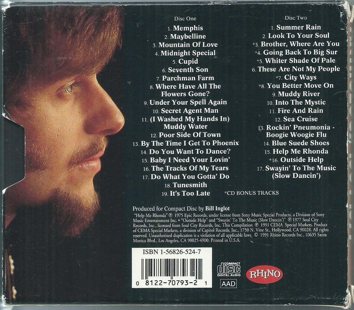 Johnny Rivers Anthology, 1964-1977 [2-CD Set] used book depot