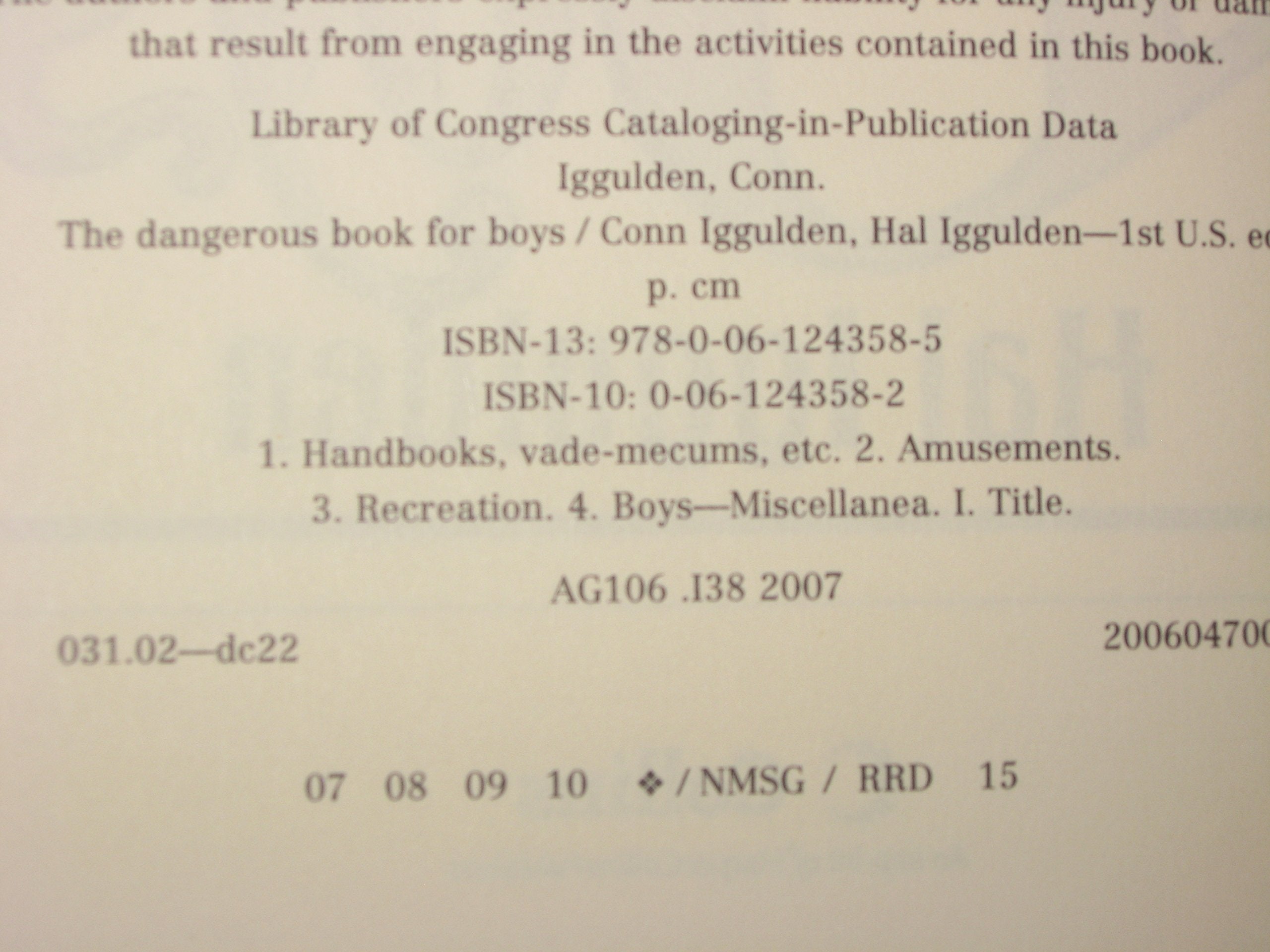 The Dangerous Book for Boys used book depot