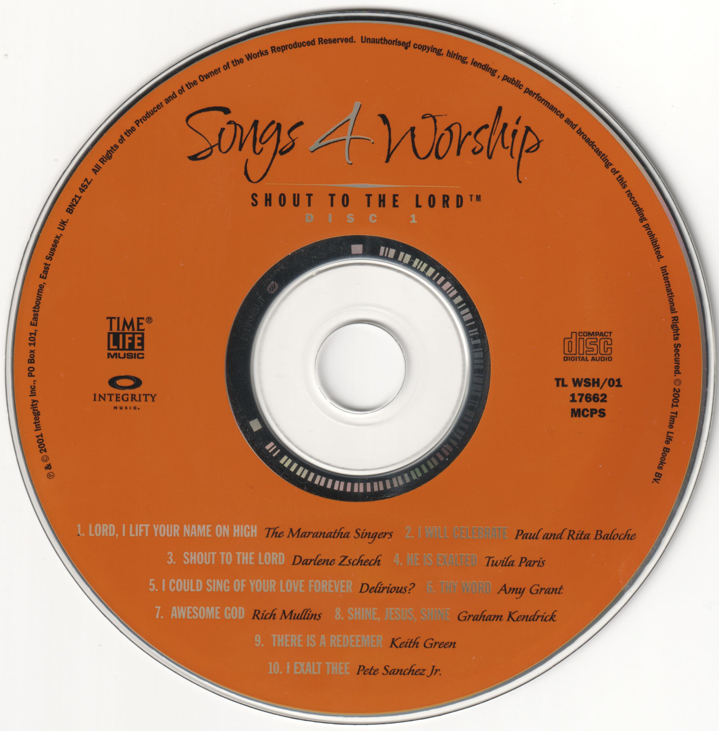 Songs 4 Worship: Shout To The Lord: The Greatest Praise & Worship Songs of All Time used book depot