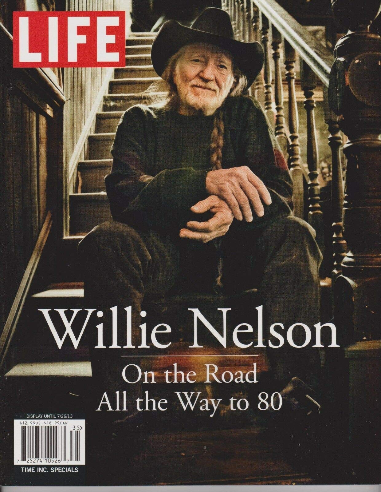 LIFE MAGAZINE PRESENTS ICONS WILLIE NELSON 2013, ON THE ROAD ALL THE WAY TO 80. used book depot