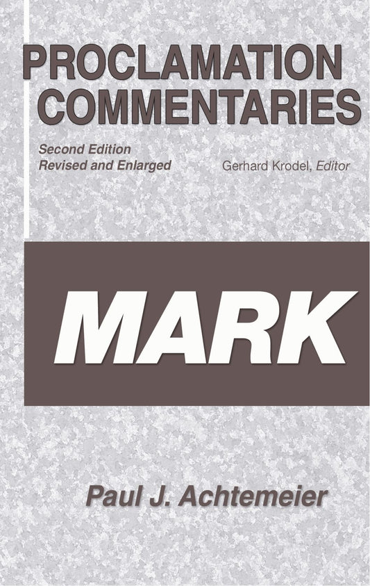 Mark [Paperback] Achtemeier, Paul J