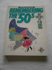 Remembering The 50's: 100 Top Hits to Play and Sing (A Reader's Digest Songbook) used book depot