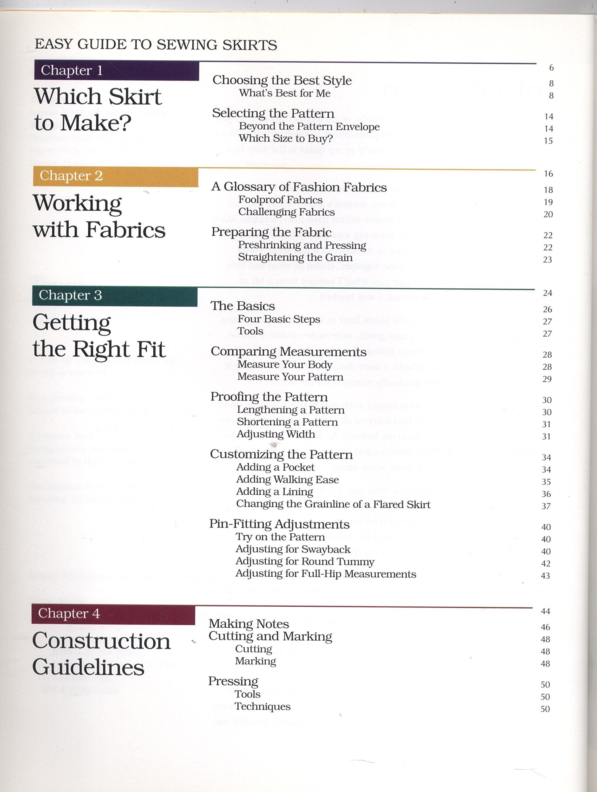 Easy Guide to Sewing Skirts: Sewing Companion Library used book depot