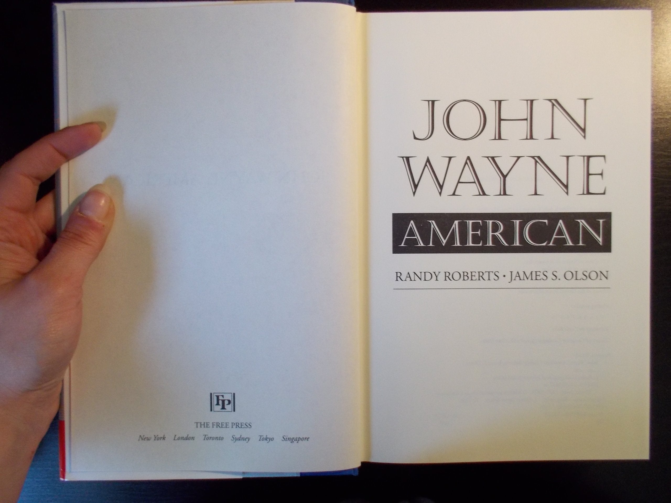 JOHN WAYNE: AMERICAN used book depot