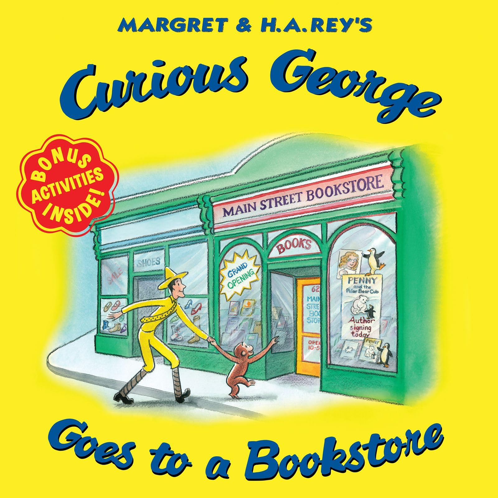 Curious George Goes to a Bookstore used book depot