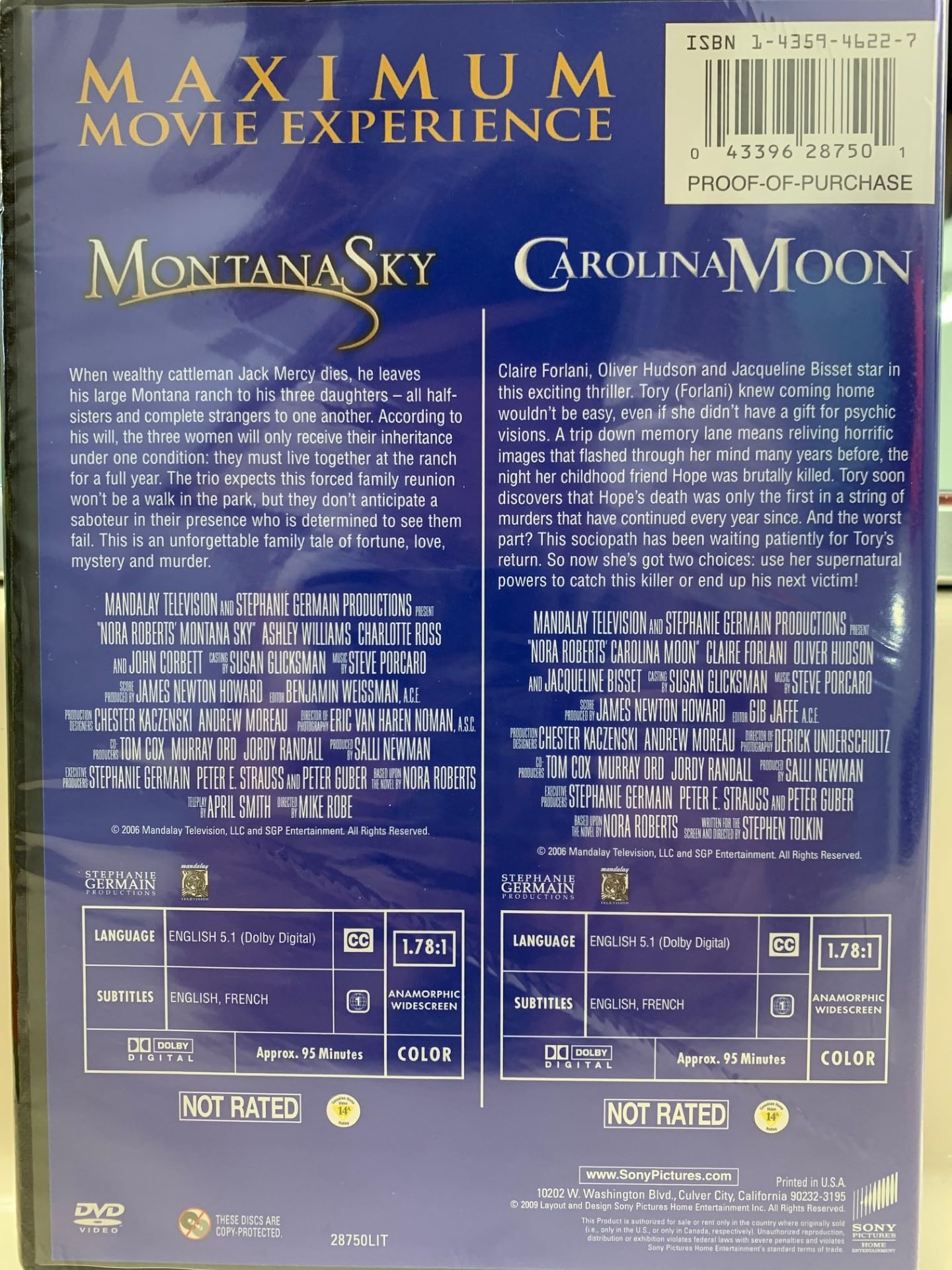 Montana Sky & Carolina Moon Double Feature used book depot