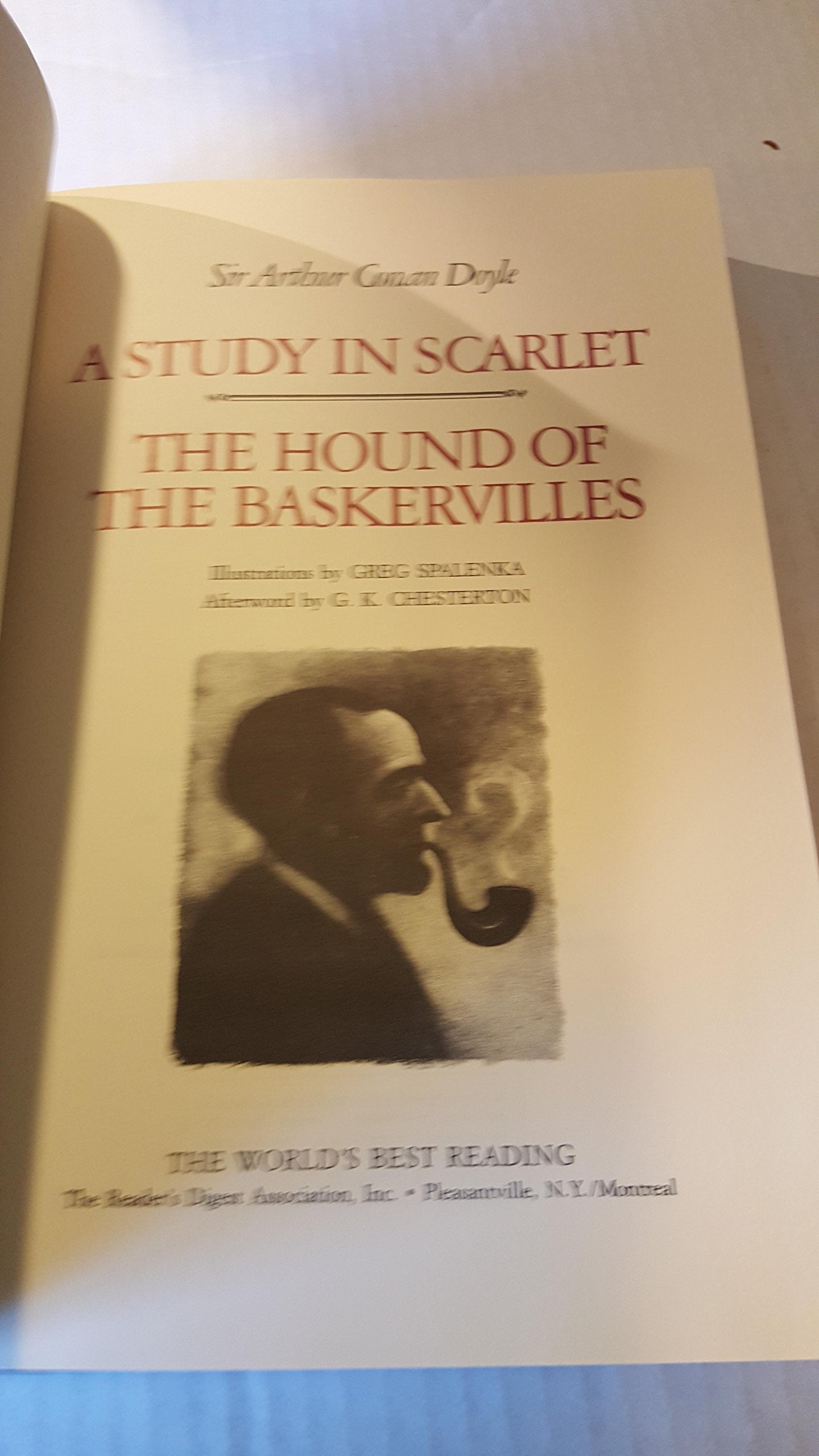 A Study in Scarlet & the Hound of the Baskervilles (The World's Best Reading) used book depot