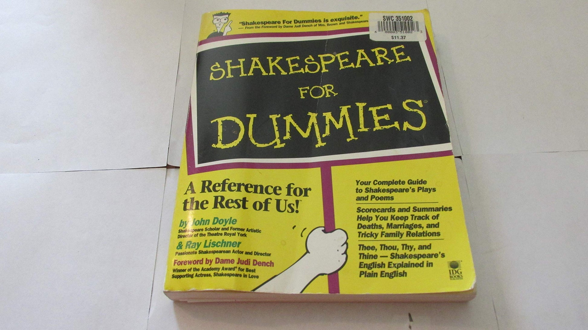 Shakespeare for Dummies used book depot
