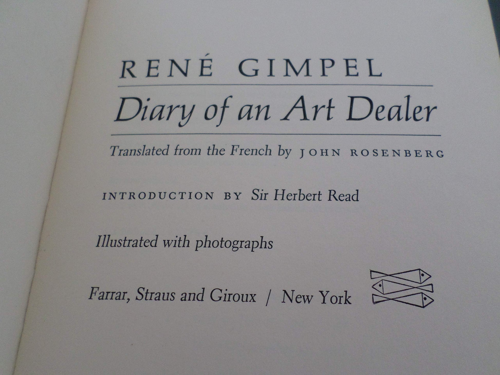 Diary of an art dealer used book depot