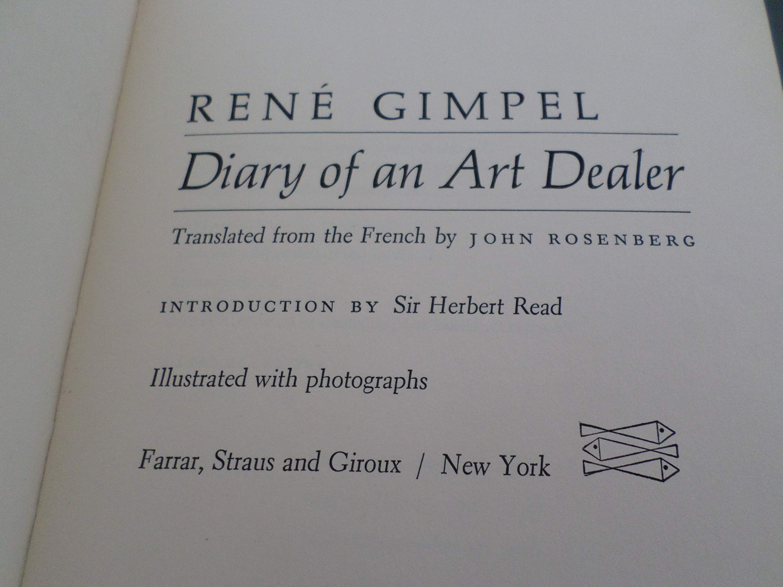 Diary of an art dealer used book depot