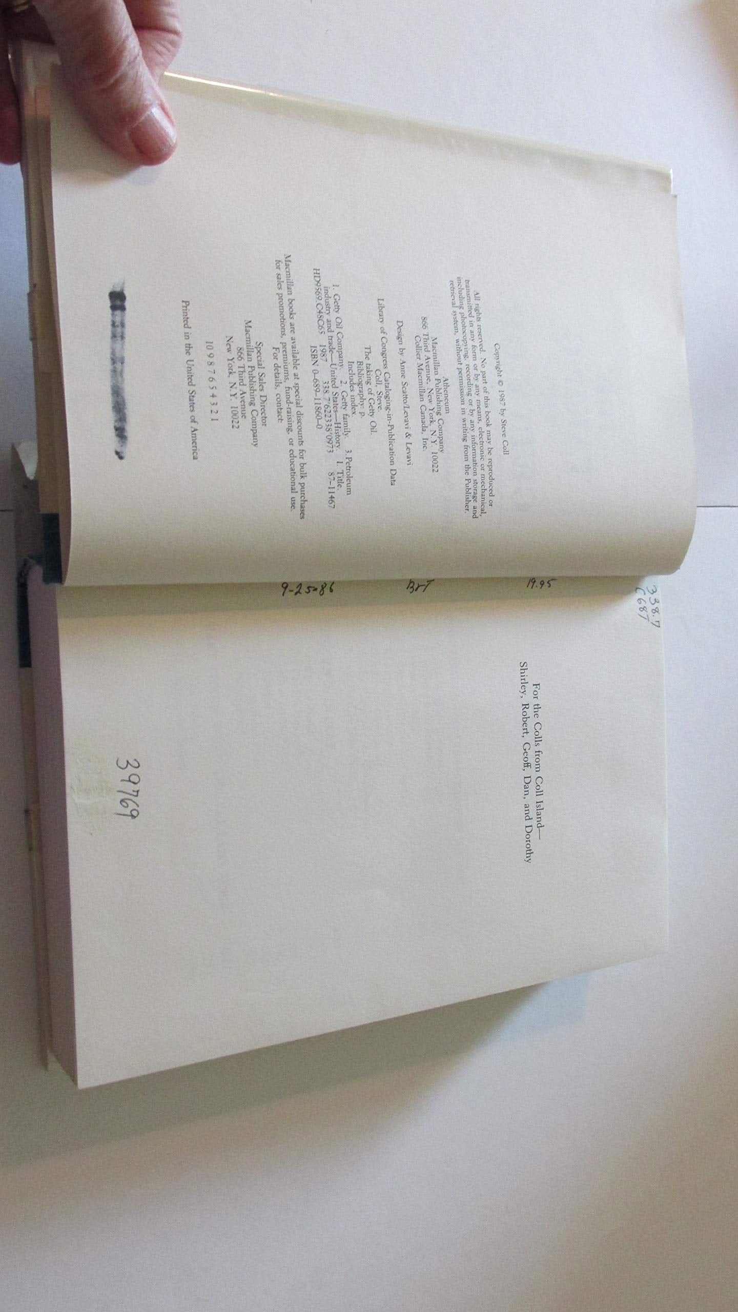 The Taking of Getty Oil: The Full Story of the Most Spectacular - and Catastrophic - Takeover of All Time used book depot