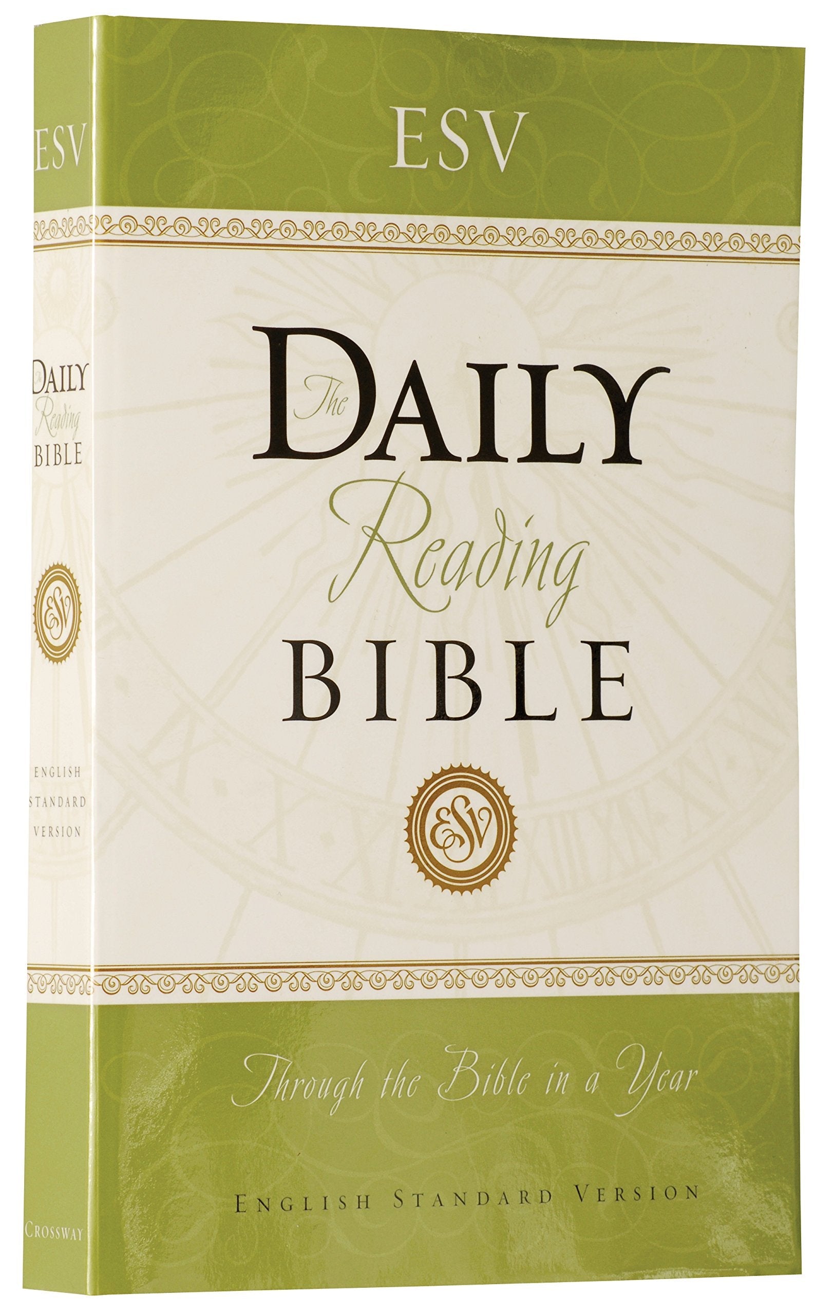 ESV Daily Reading Bible, Paperback, Black Letter Text used book depot