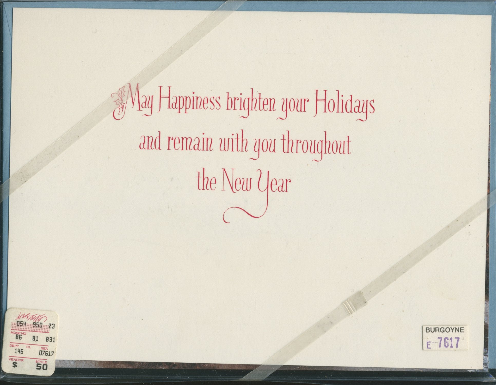 Burgoyne Box of 20 Christmas/Holiday Cards: Winter Scene