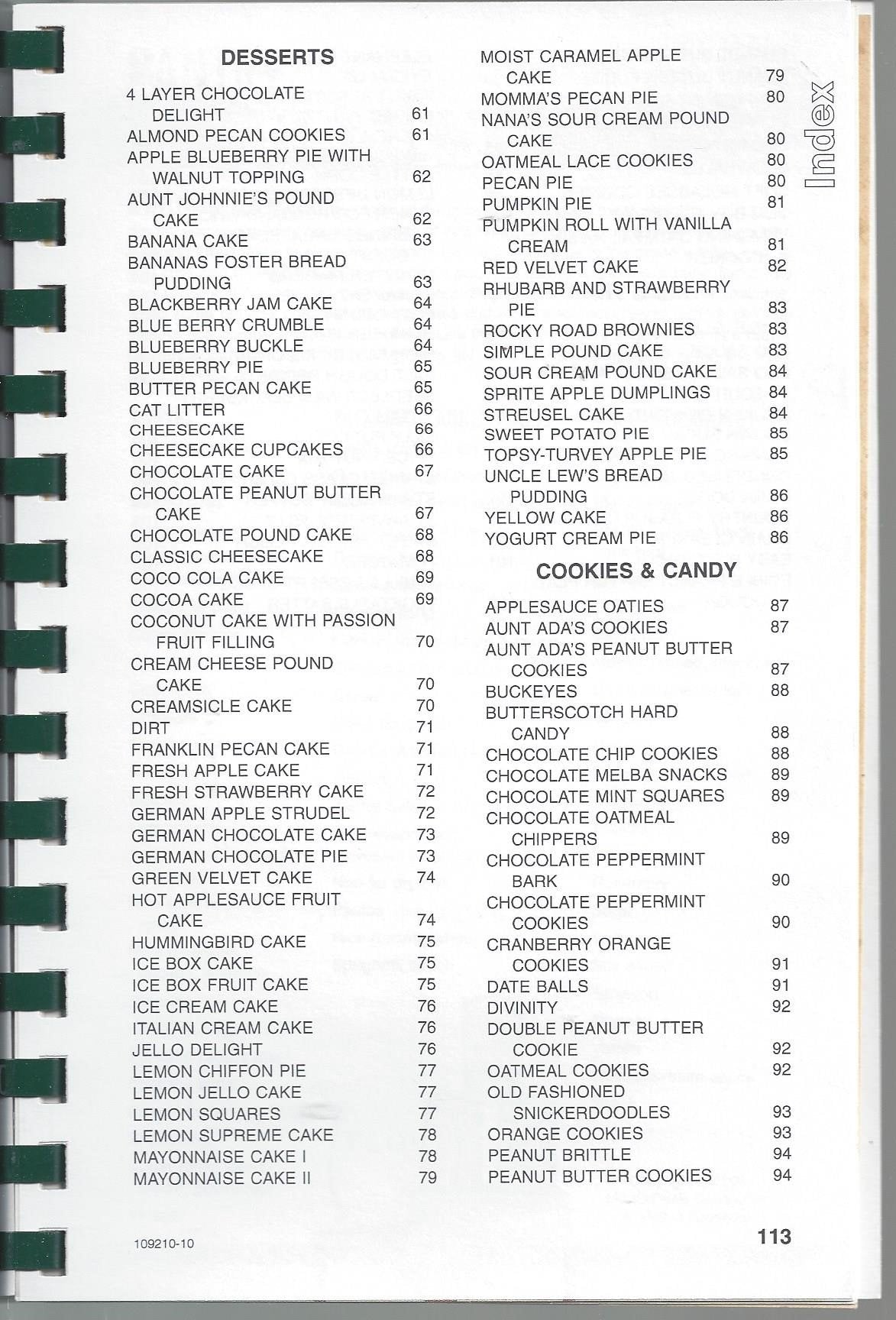 Favorites From Our Table (A Collection of Recipes By Cross City Lions Club - Cross City, Fl)