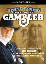 Kenny Rogers: Legend of the Gambler (3 Full-Length Movies: The Gambler, The Adventure Continues, & The Legend Continues) [DVD] used book depot