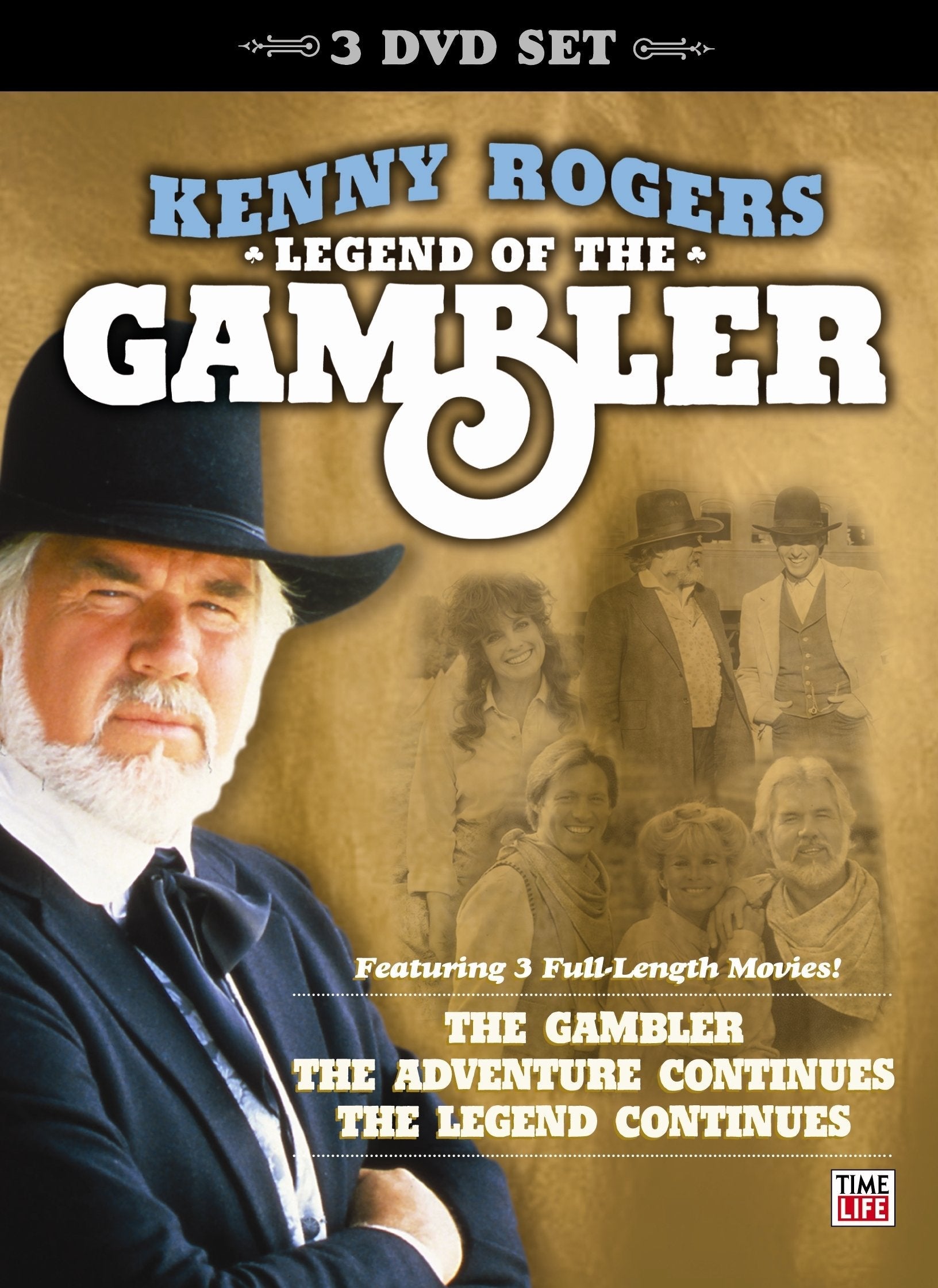 Kenny Rogers: Legend of the Gambler (3 Full-Length Movies: The Gambler, The Adventure Continues, & The Legend Continues) [DVD] used book depot