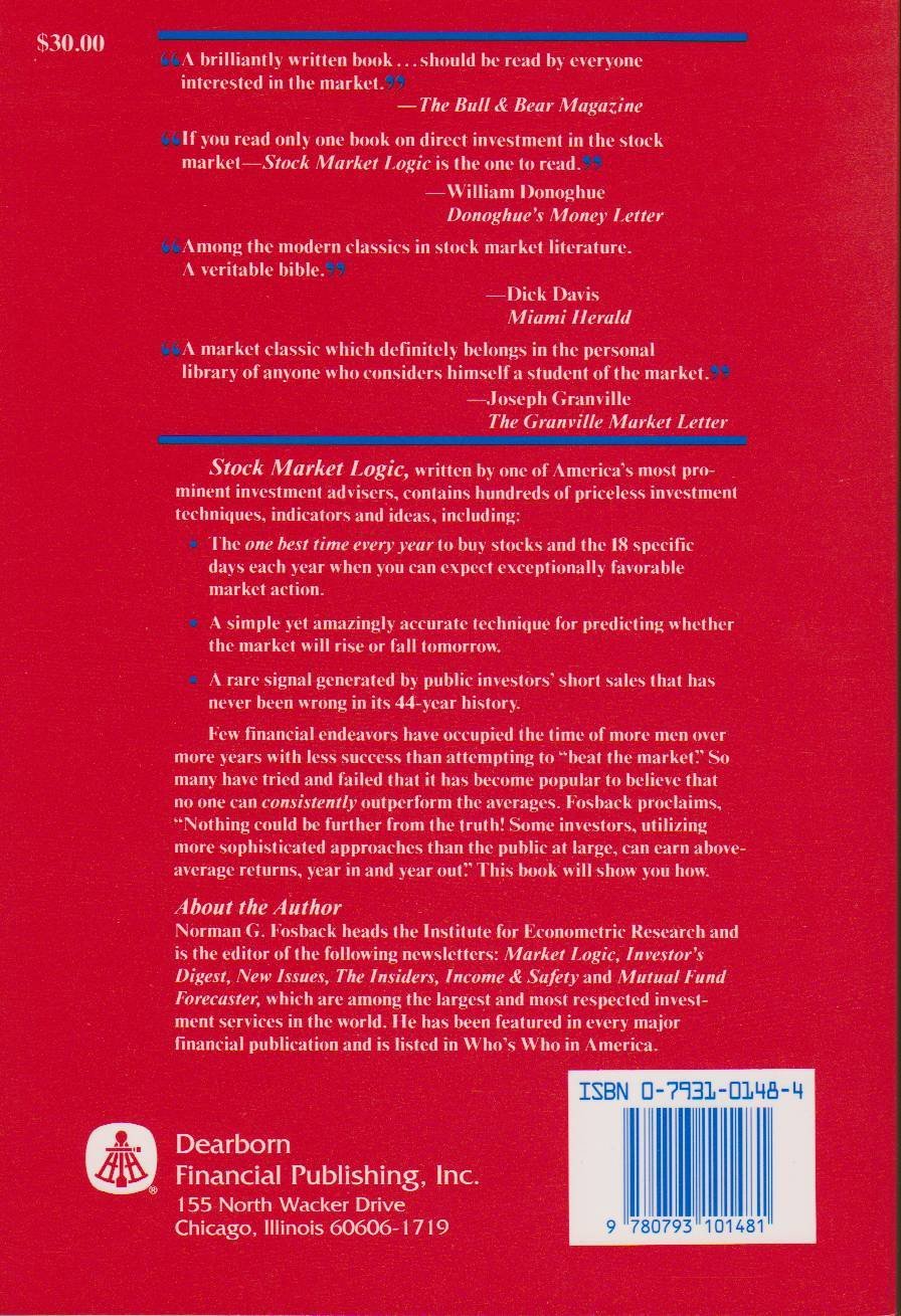 Stock Market Logic: A Sophisticated Approach to Profits on Wall Street used book depot
