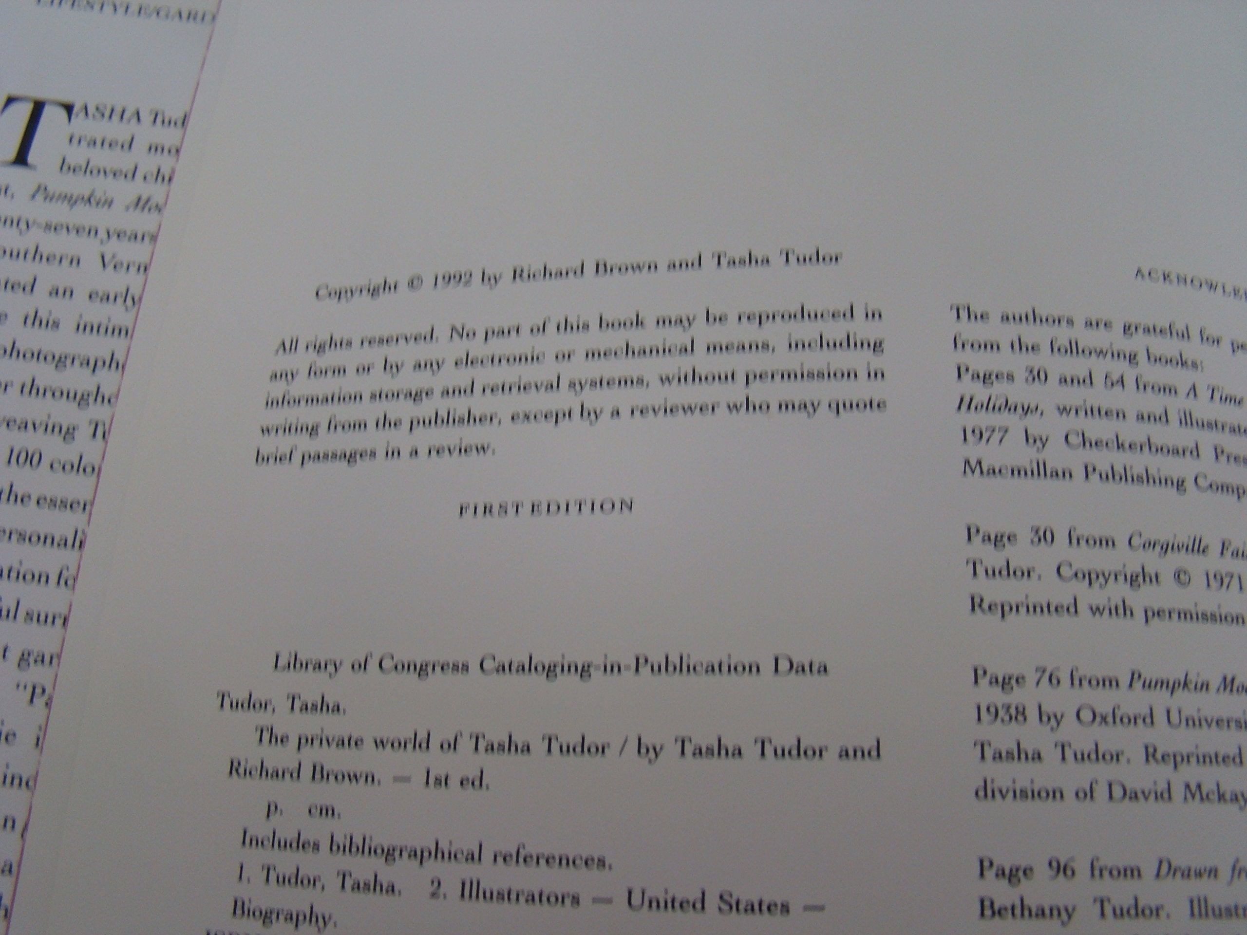 The Private World of Tasha Tudor used book depot