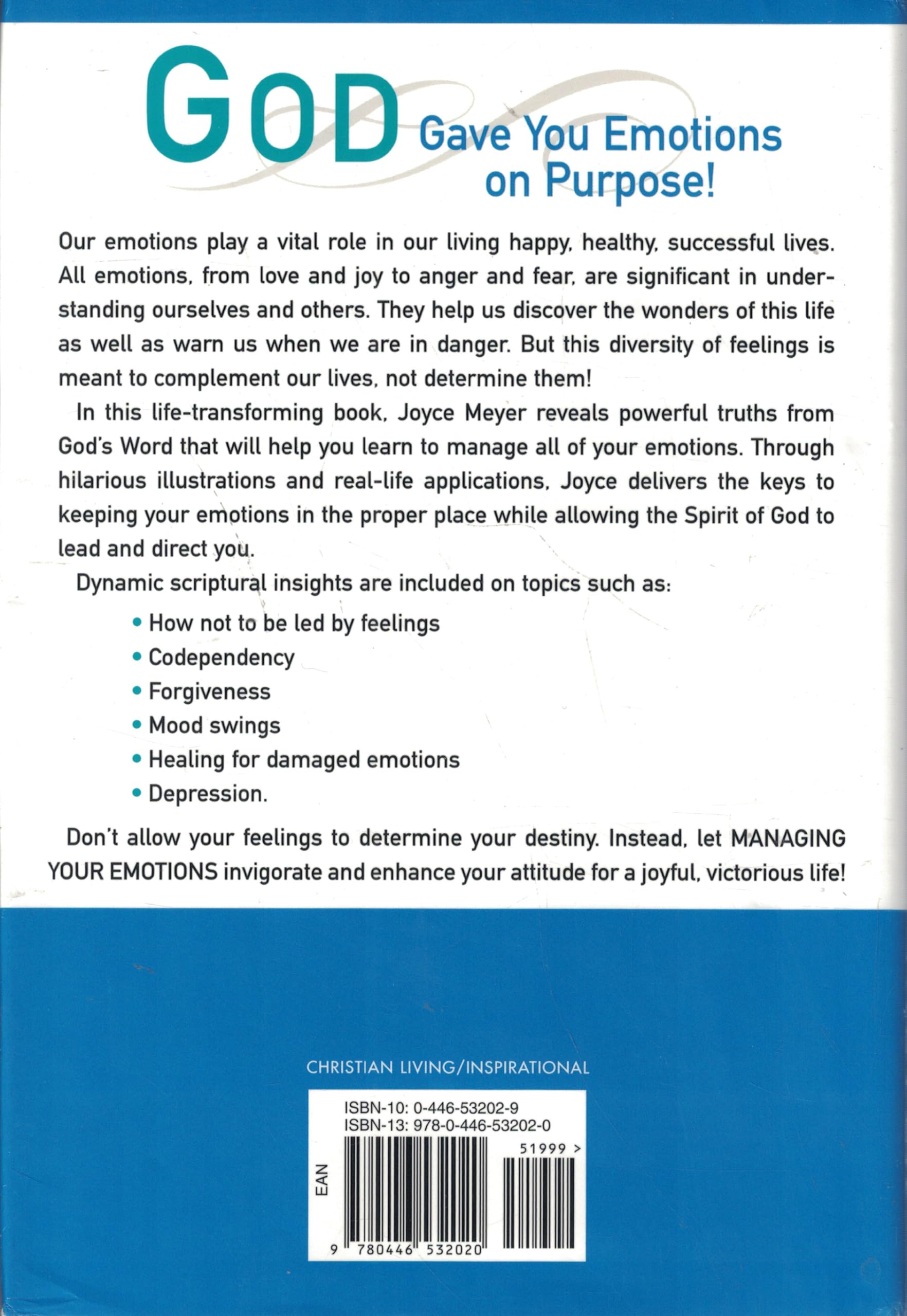 Managing Your Emotions: Instead of Your Emotions Managing You used book depot