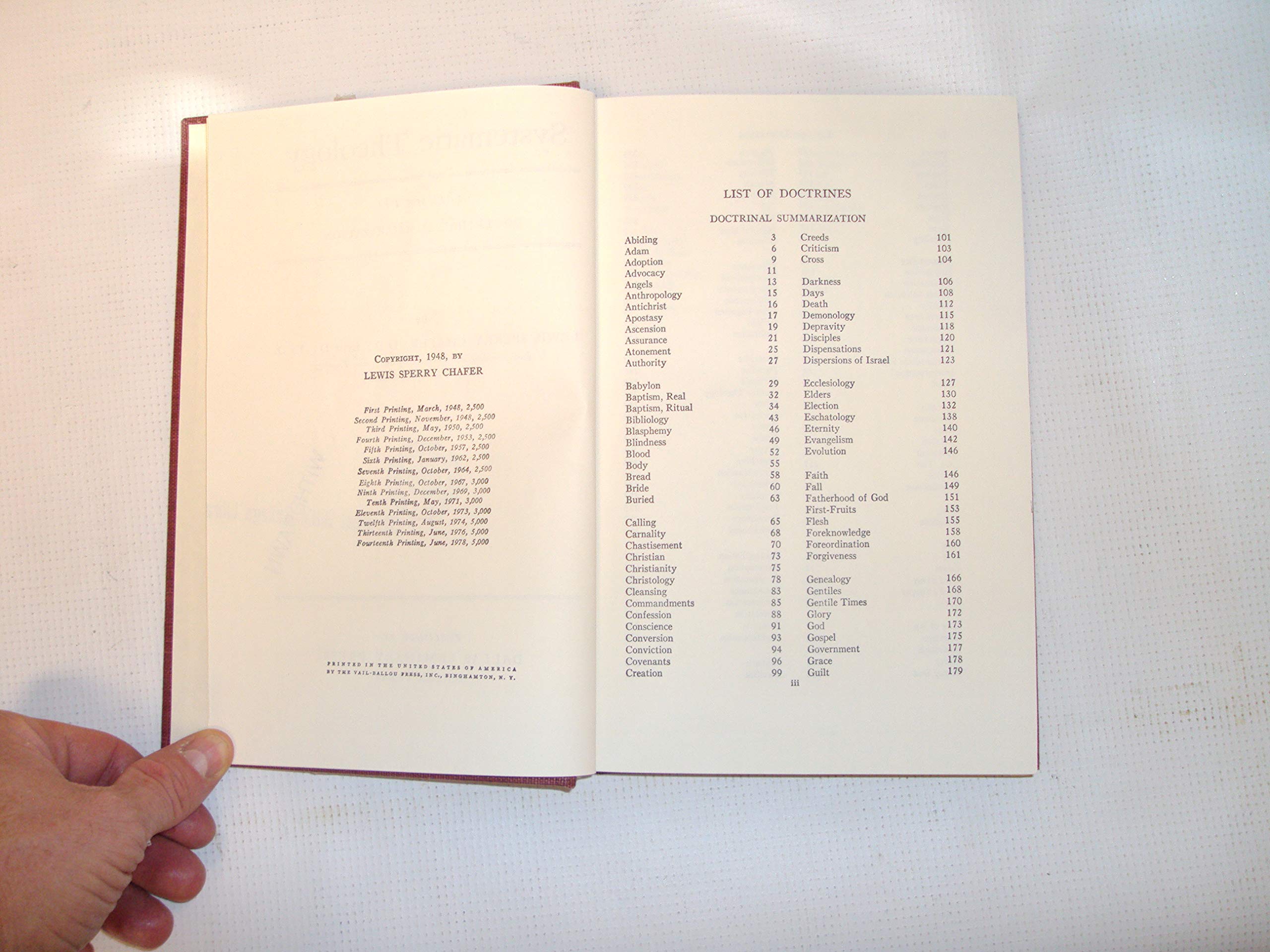 Systematic theology used book depot