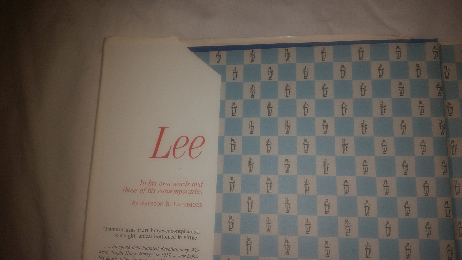 THE STORY OF ROBERT E. LEE: As Told in His Own Words and Those of His Contemporaries used book depot