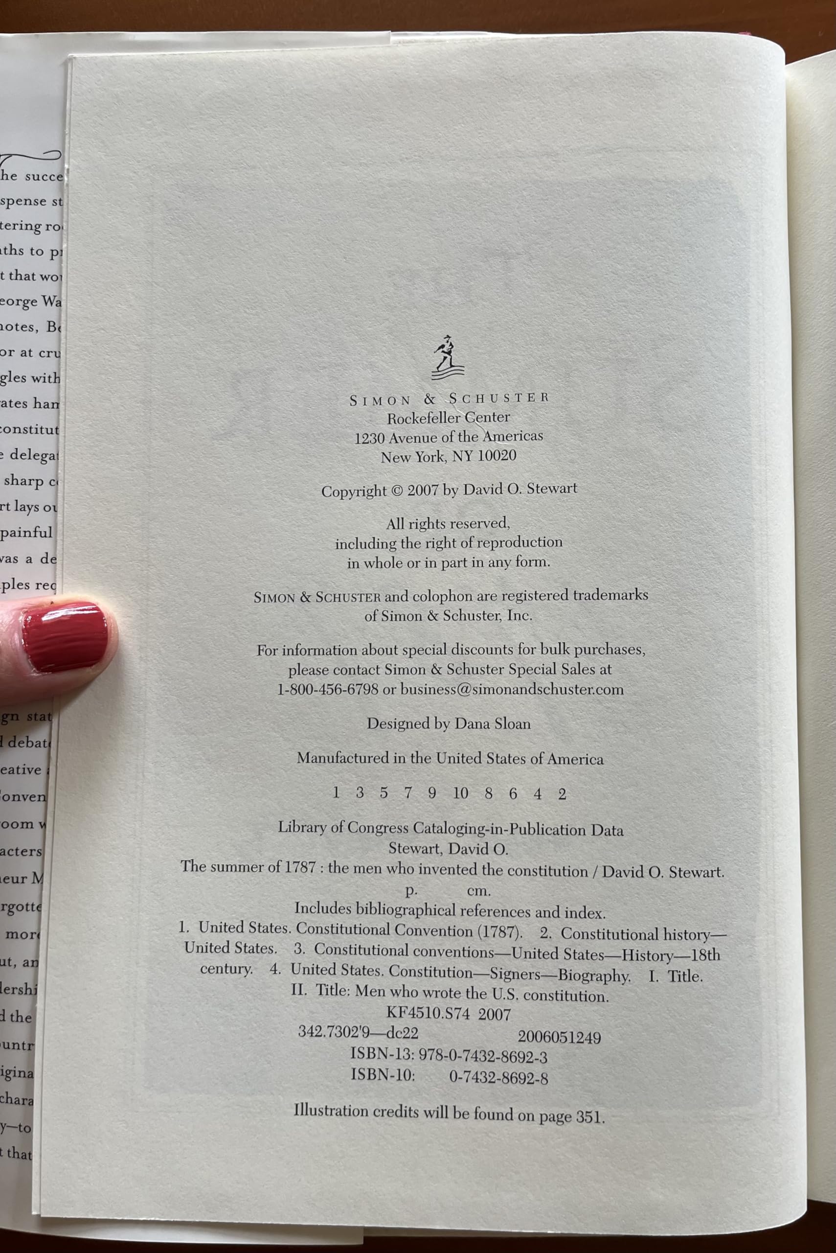 The Summer of 1787: The Men Who Invented the Constitution