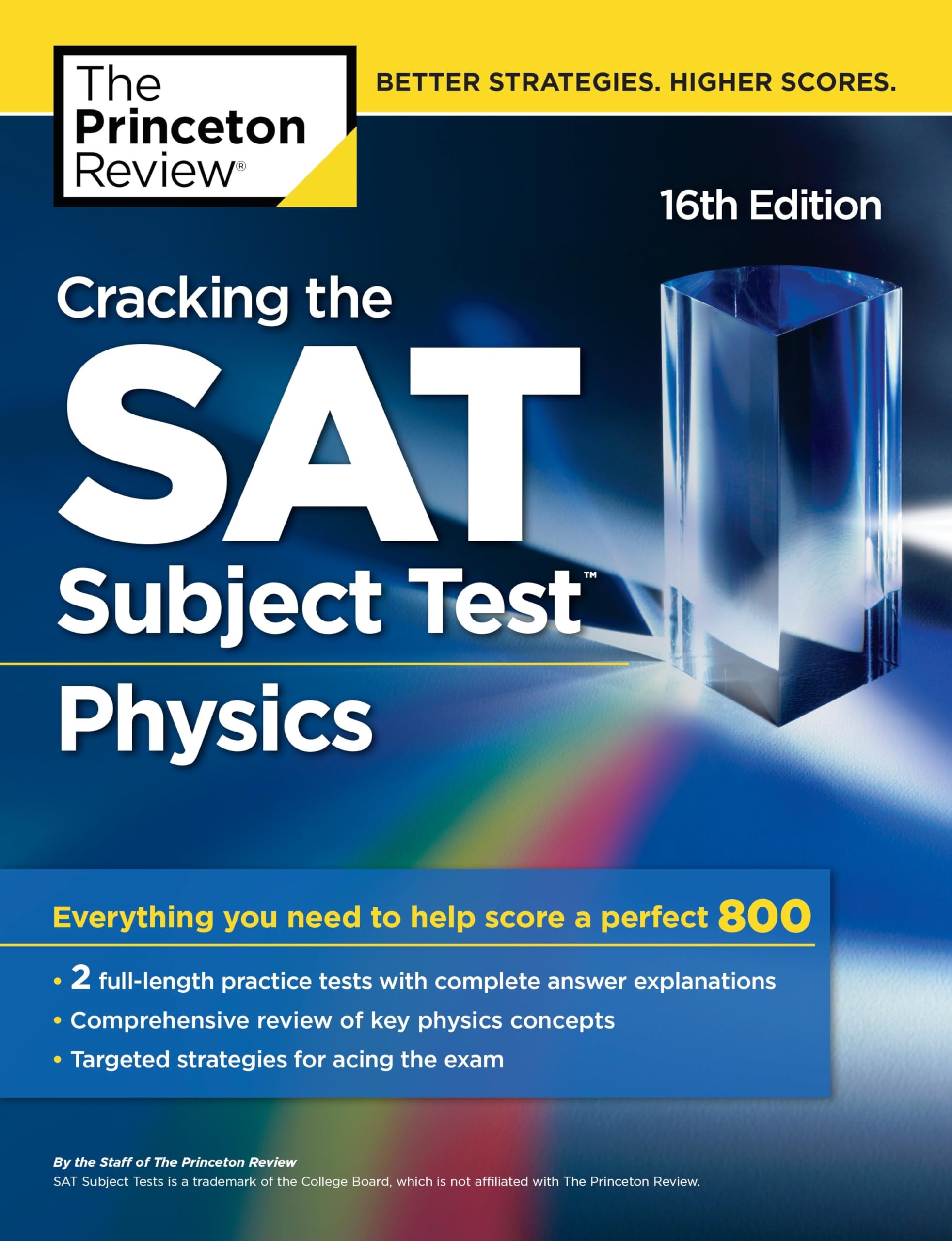 Cracking the SAT Subject Test in Physics, 16th Edition: Everything You Need to Help Score a Perfect 800 (College Test Preparation) used book depot