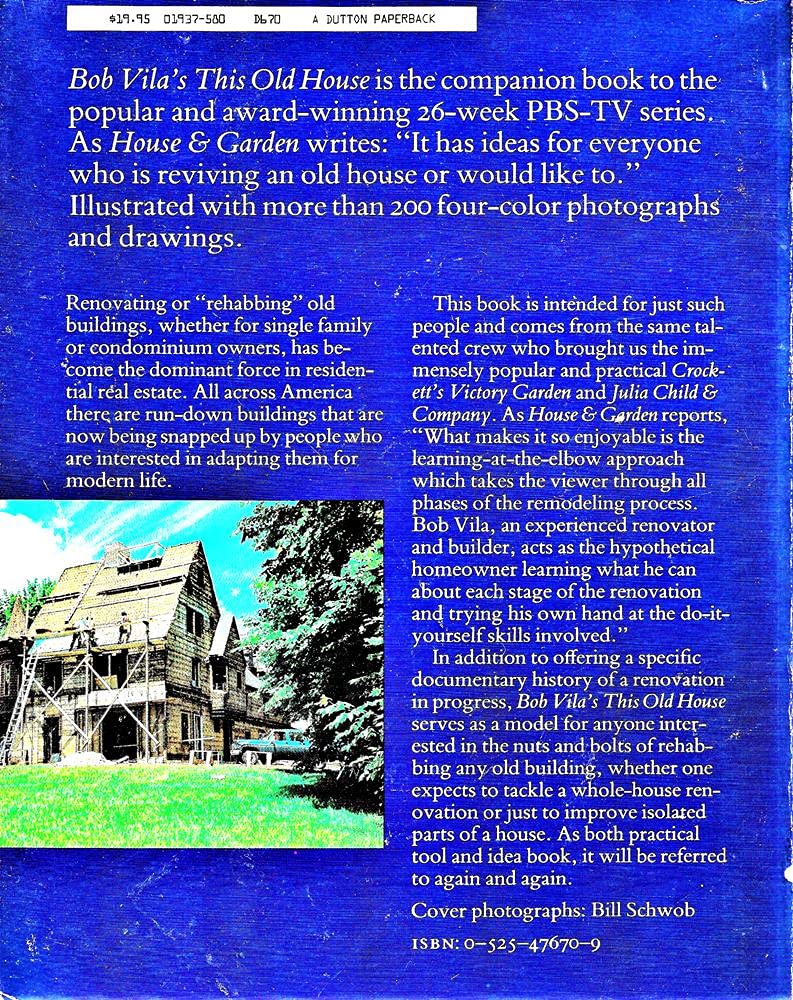 Bob Vila's This Old House used book depot