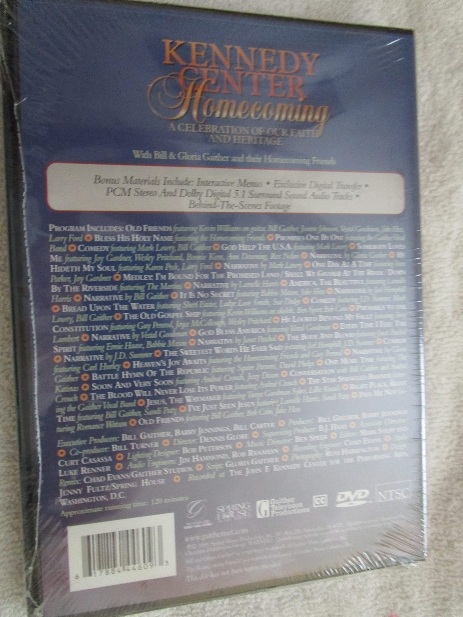 Bill and Gloria Gaither - Kennedy Center Homecoming: A Celebration of Our Faith and Our Heritage used book depot