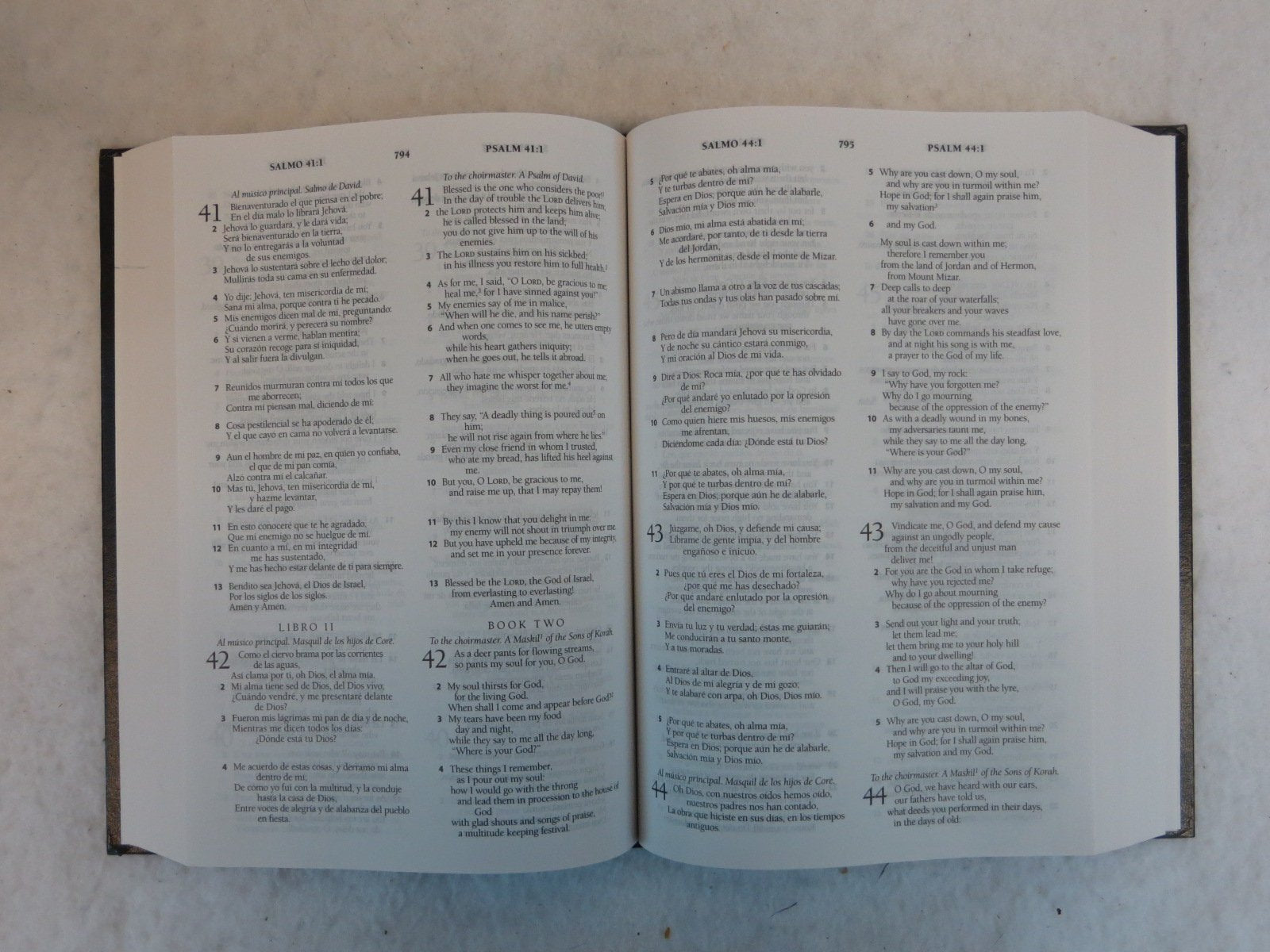 ESV Spanish/English Parallel Bible: , Black (La Santa Biblia RVR / The Holy Bible ESV): Hardcover, Black used book depot