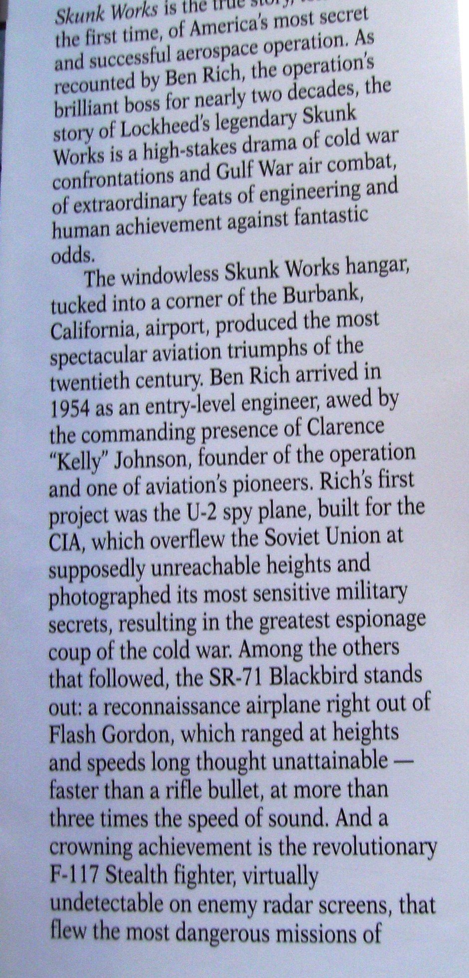 Skunk Works: A Personal Memoir of My Year at Lockheed used book depot