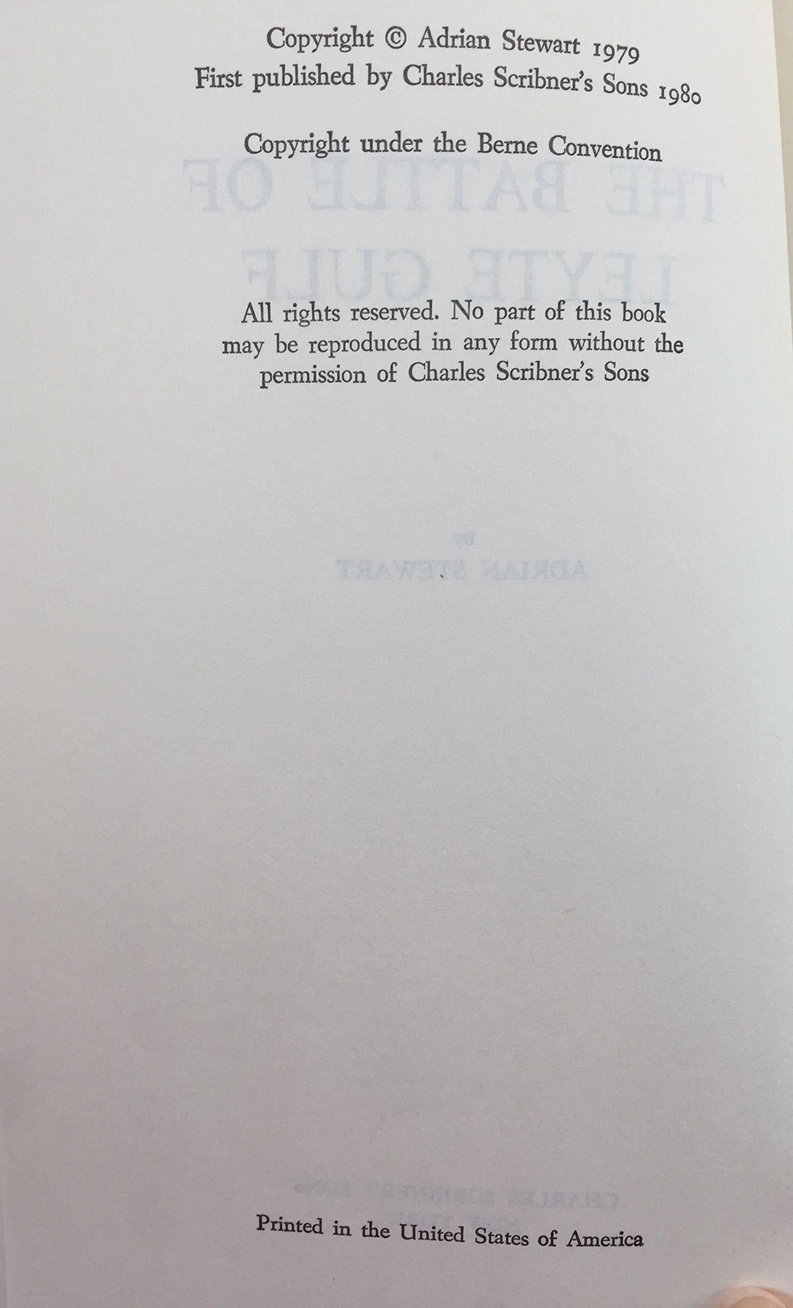 THE BATTLE OF LEYTE GULF used book depot