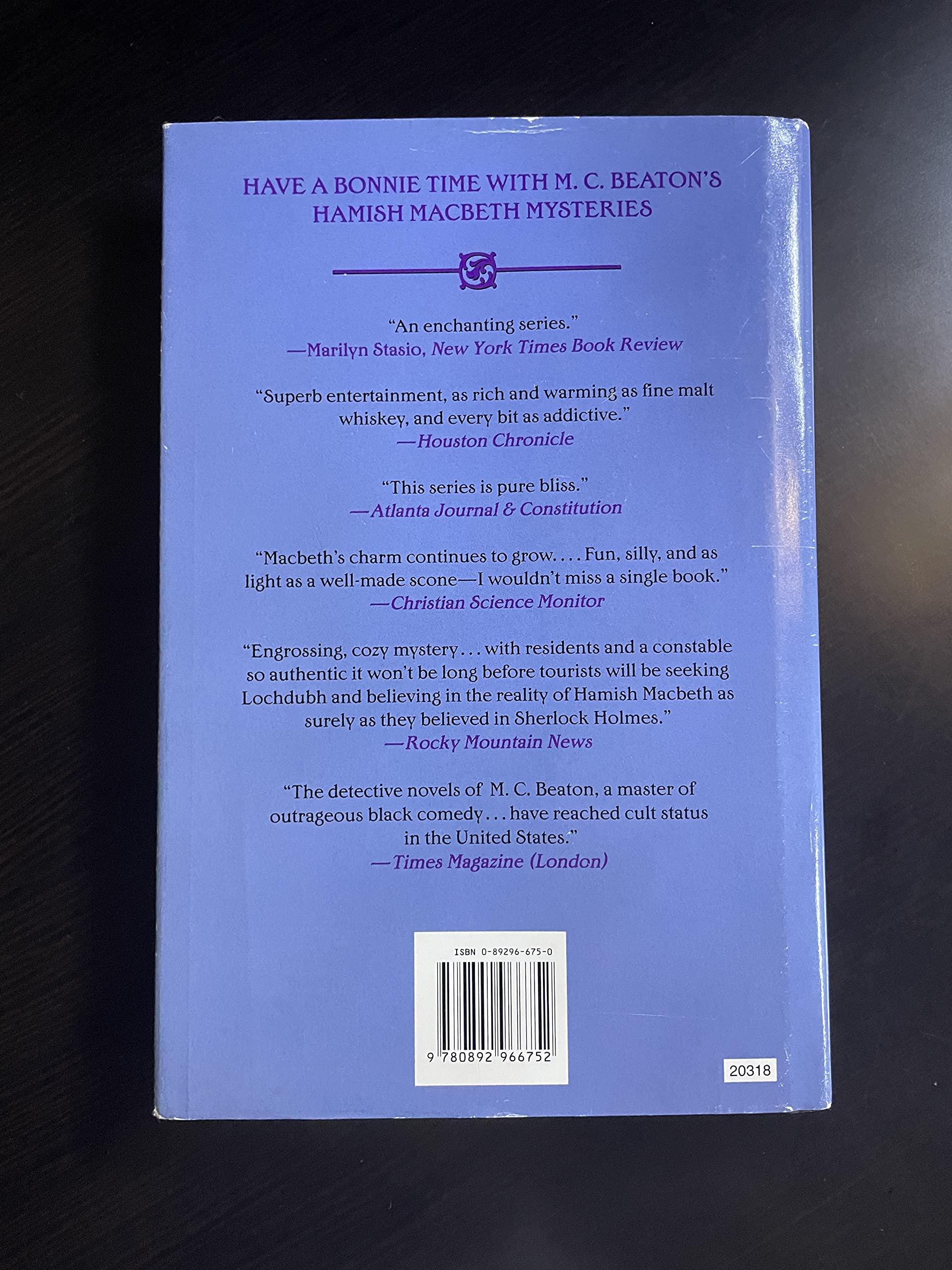 Death of an Addict (Hamish Macbeth Mysteries, No. 15) used book depot