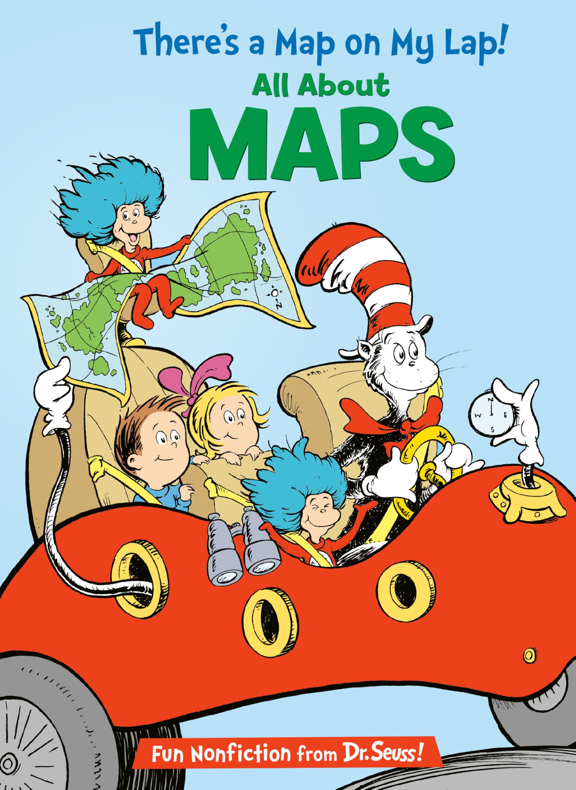 There's a Map on My Lap! All About Maps (The Cat in the Hat's Learning Library) used book depot