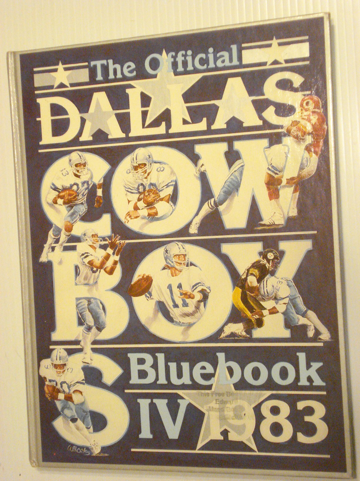 The official 1983 Dallas Cowboys bluebook used book depot