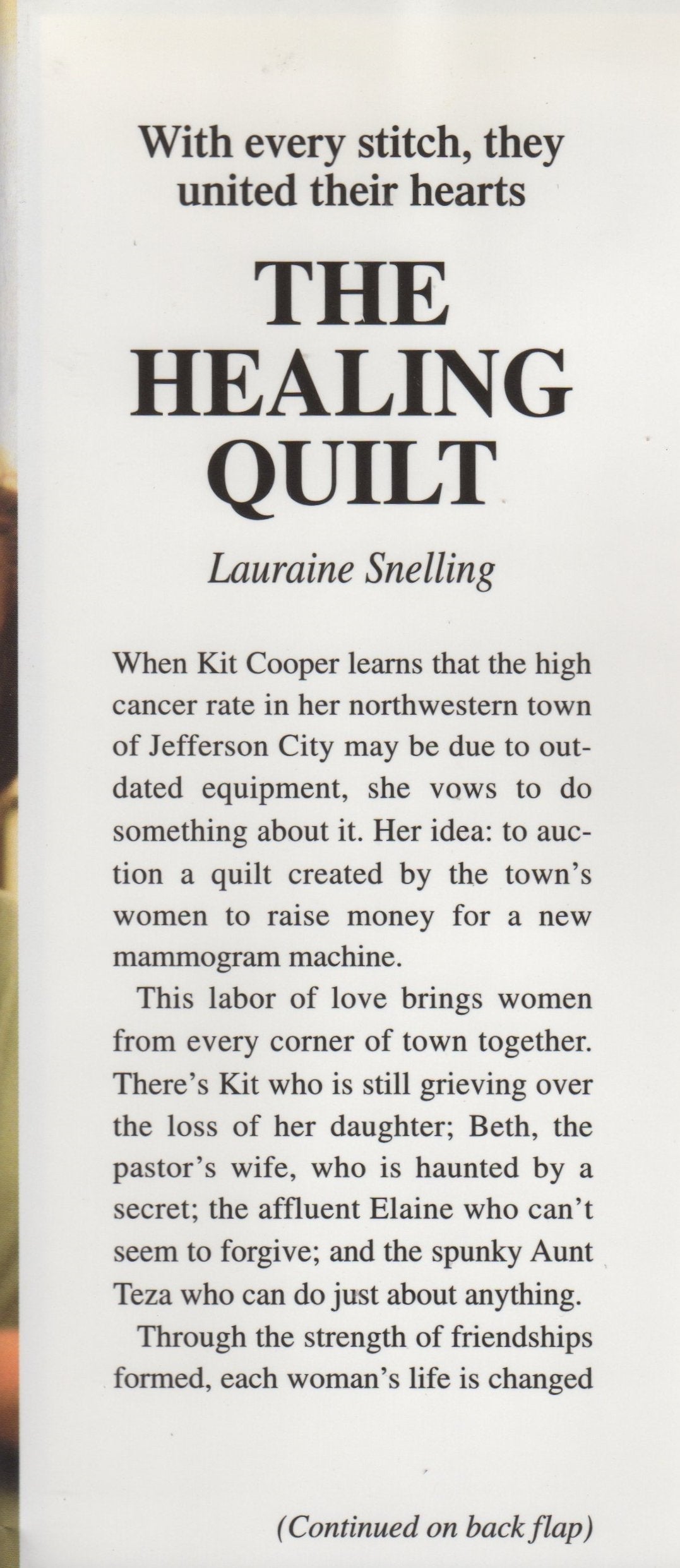 The Healing Quilt used book depot