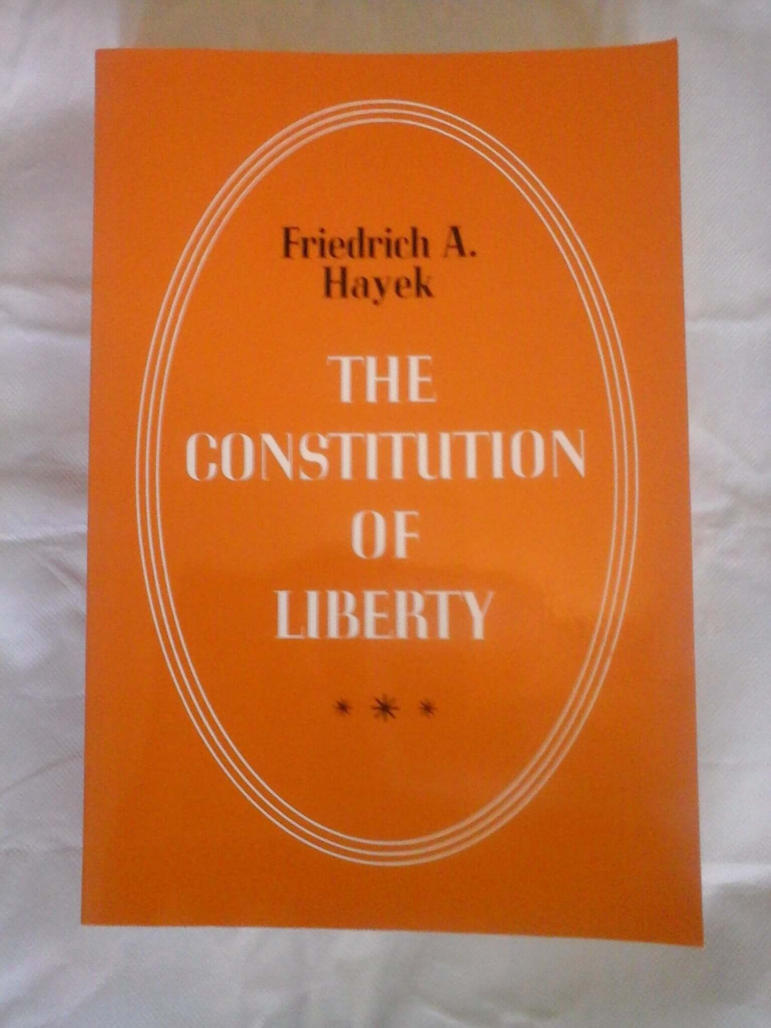 The Constitution of Liberty used book depot