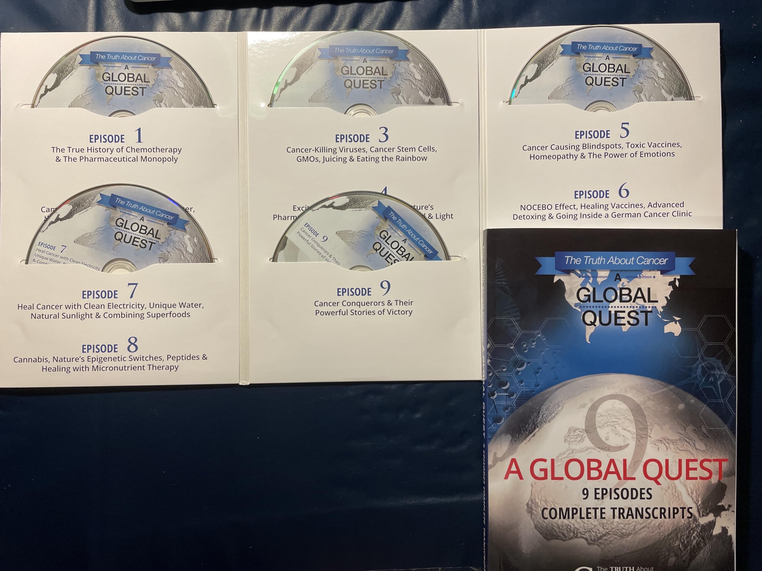 The Truth About Cancer A Global Quest 9 Episodes Complete Transcripts used book depot