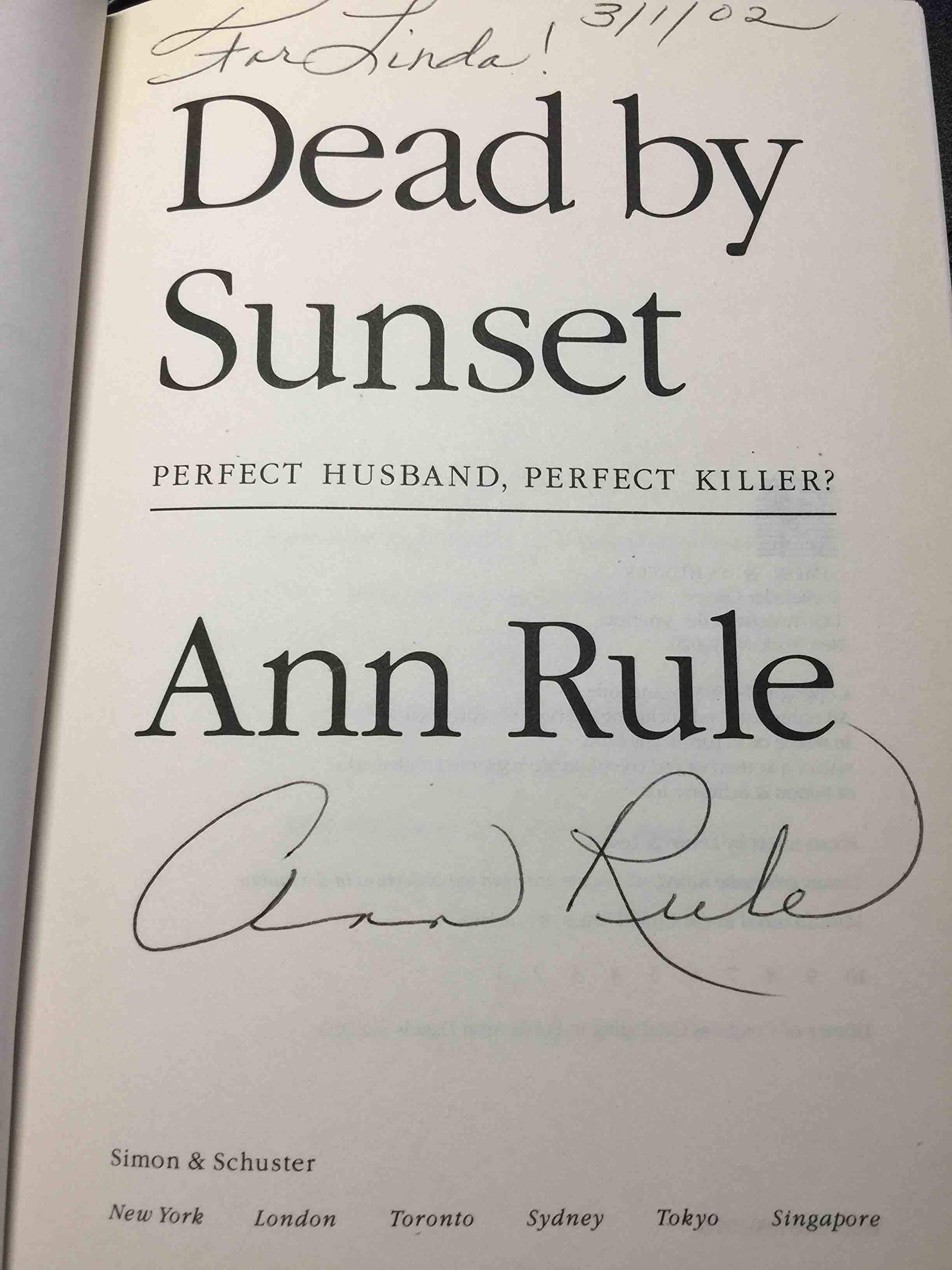 Dead By Sunset: Perfect Husband, Perfect Killer? used book depot