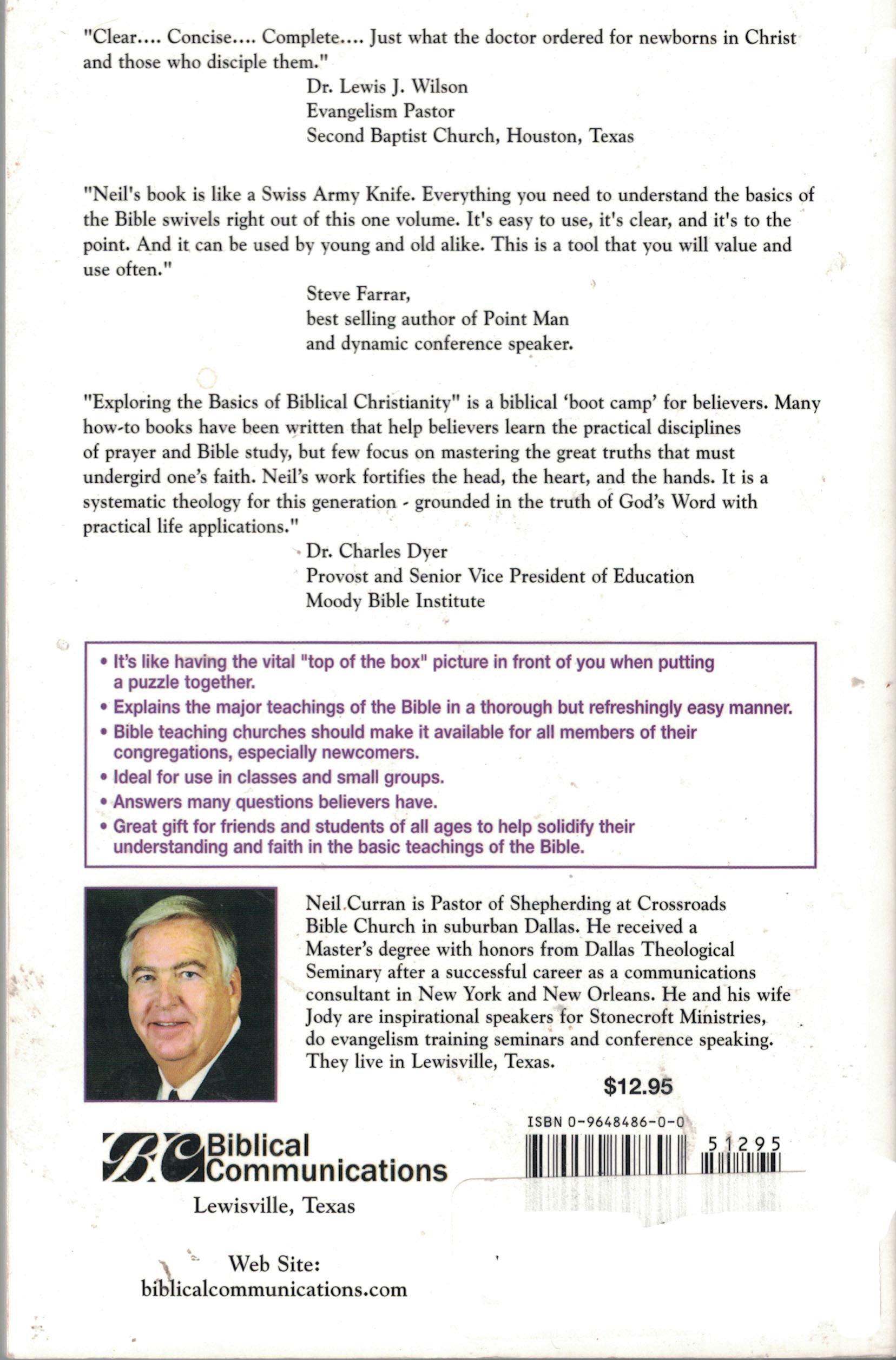 Exploring the Basics of Biblical Christianity used book depot