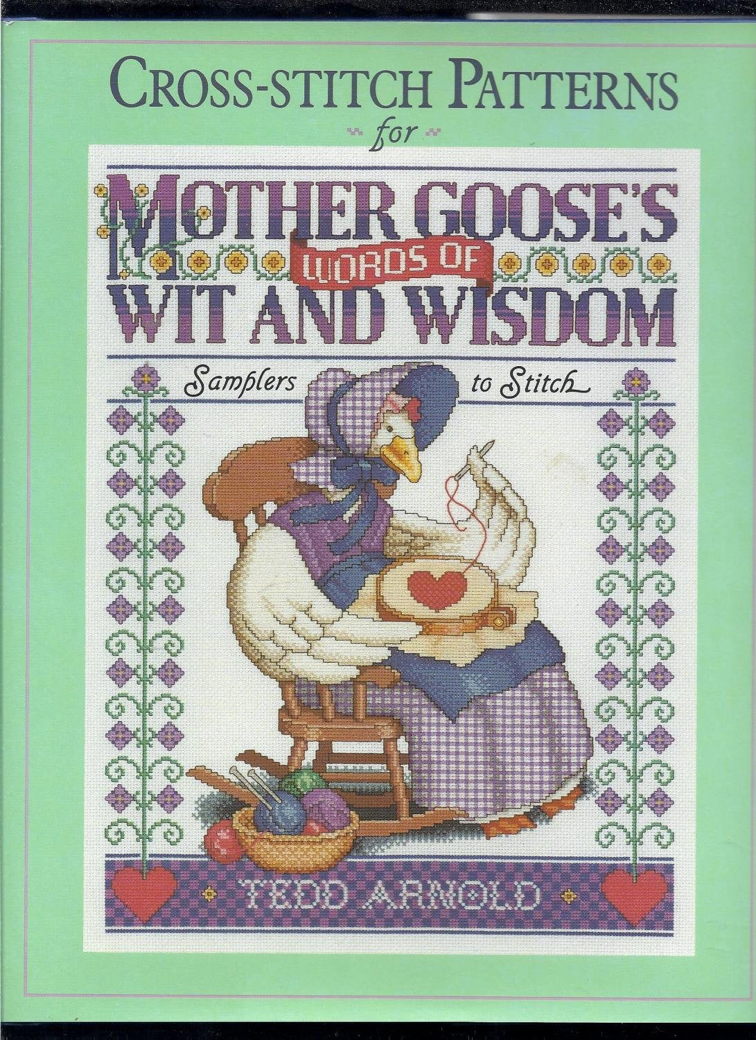 Cross-stitch Patterns for Mother Goose's Words of Wit and Wisdom used book depot