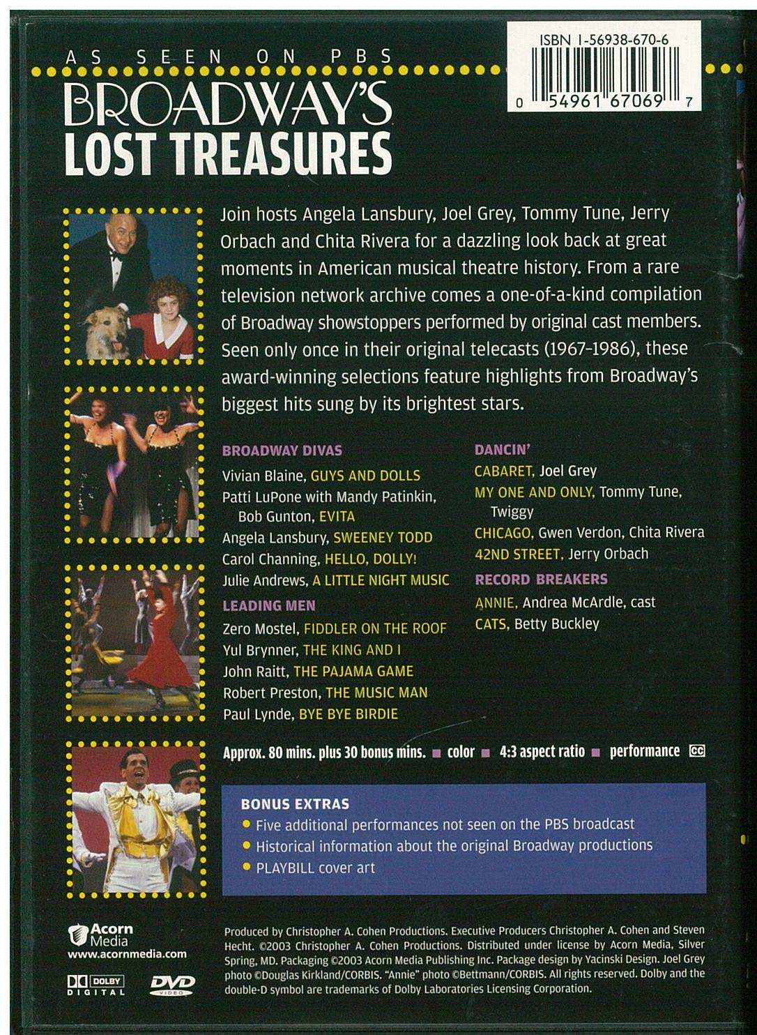 Broadway's Lost Treasures [DVD] used book depot