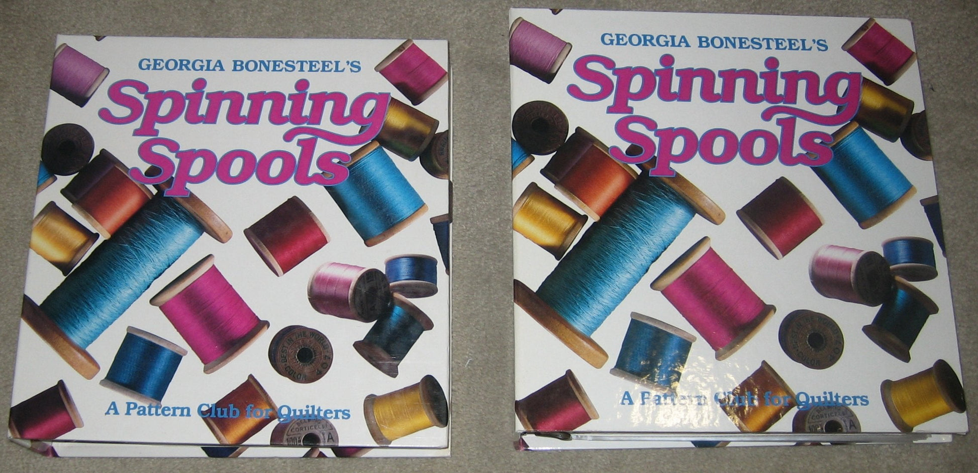 Georgia Bonesteel's Spinning Spools 2 Volume Set (A Pattern Club for Quilters) used book depot
