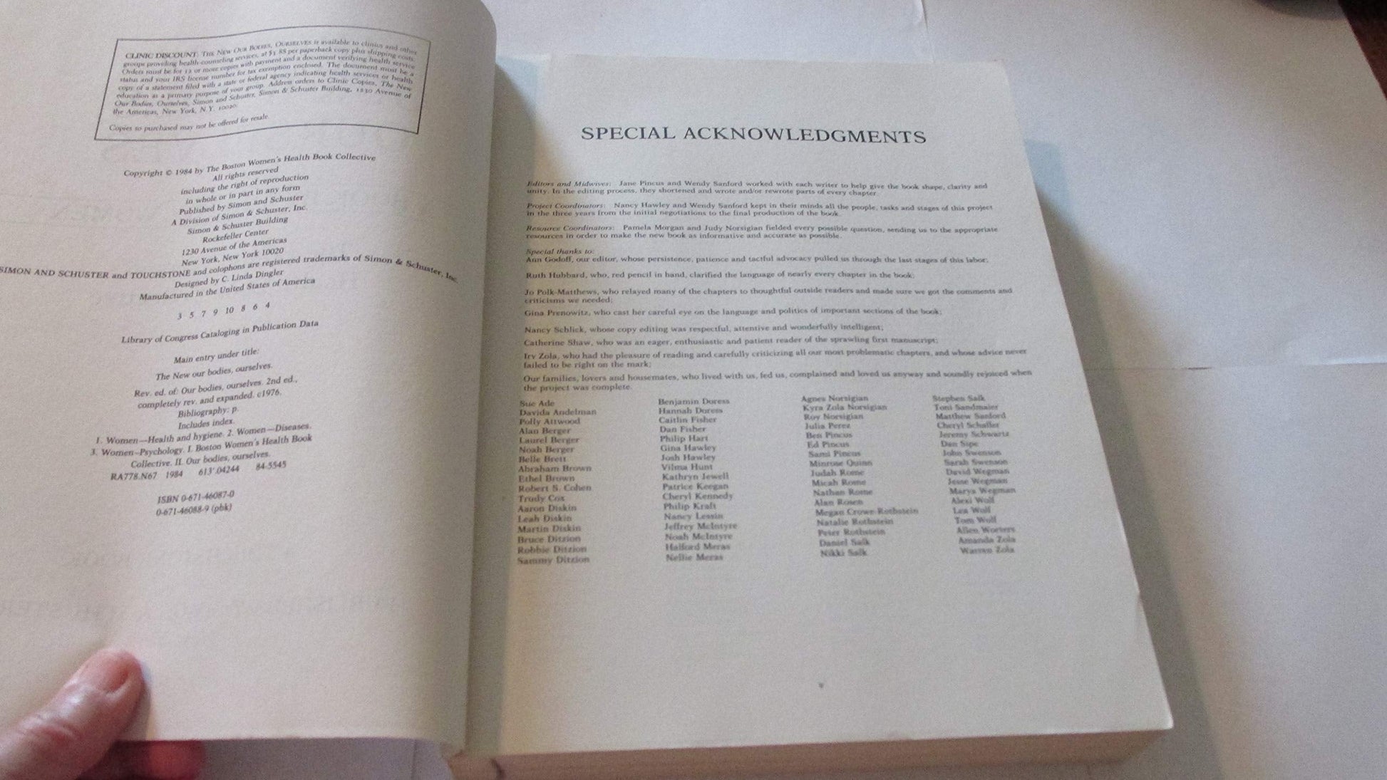 The New Our Bodies, Ourselves: A Book by and for Women used book depot