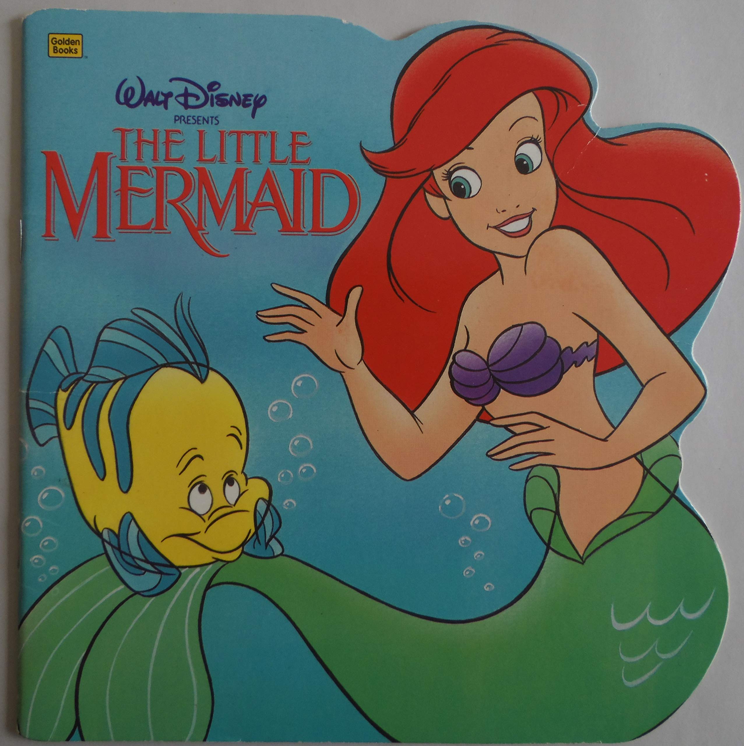 Walt Disney Pictures Presents the Little Mermaid (Golden Super Shape Books) used book depot