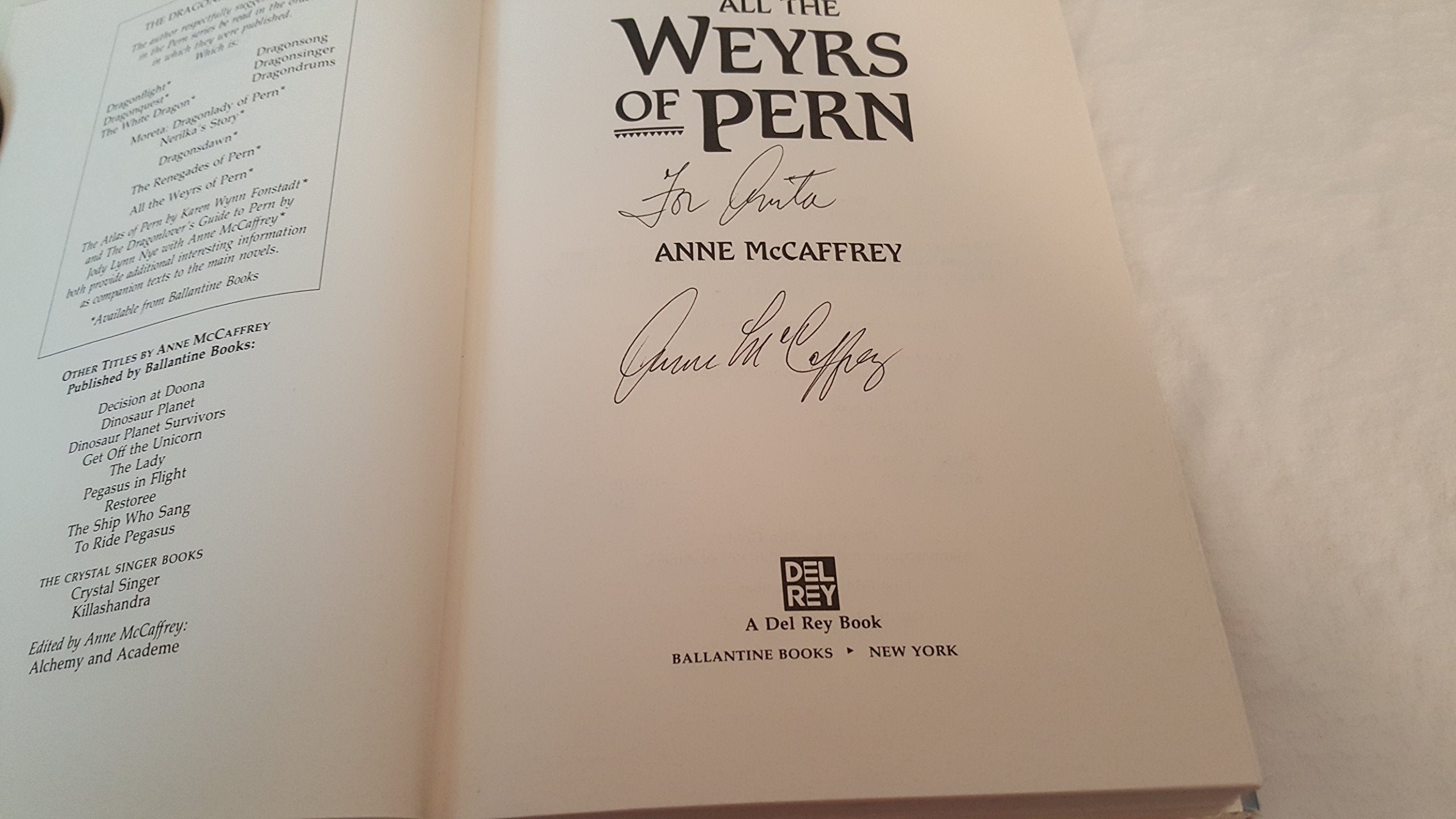 All the Weyrs of Pern: Dragonriders of Pern, Vol. 11 used book depot